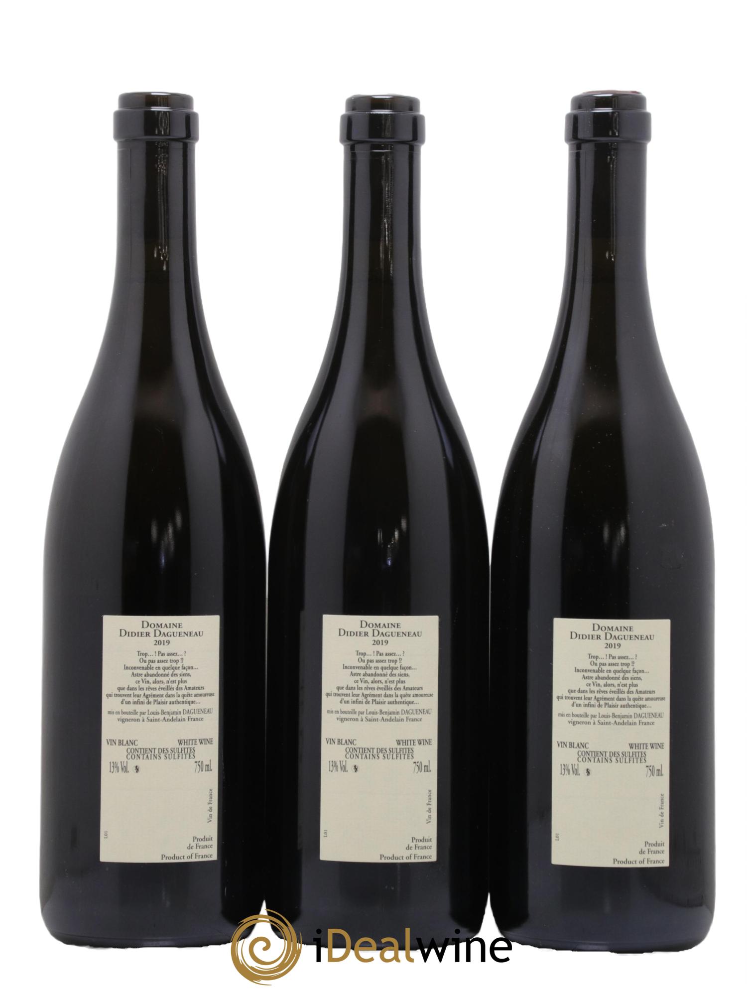 Vin de France Blanc Etc Dagueneau (Domaine Didier - Louis-Benjamin) 2020 - Posten von 3 Flaschen - 1