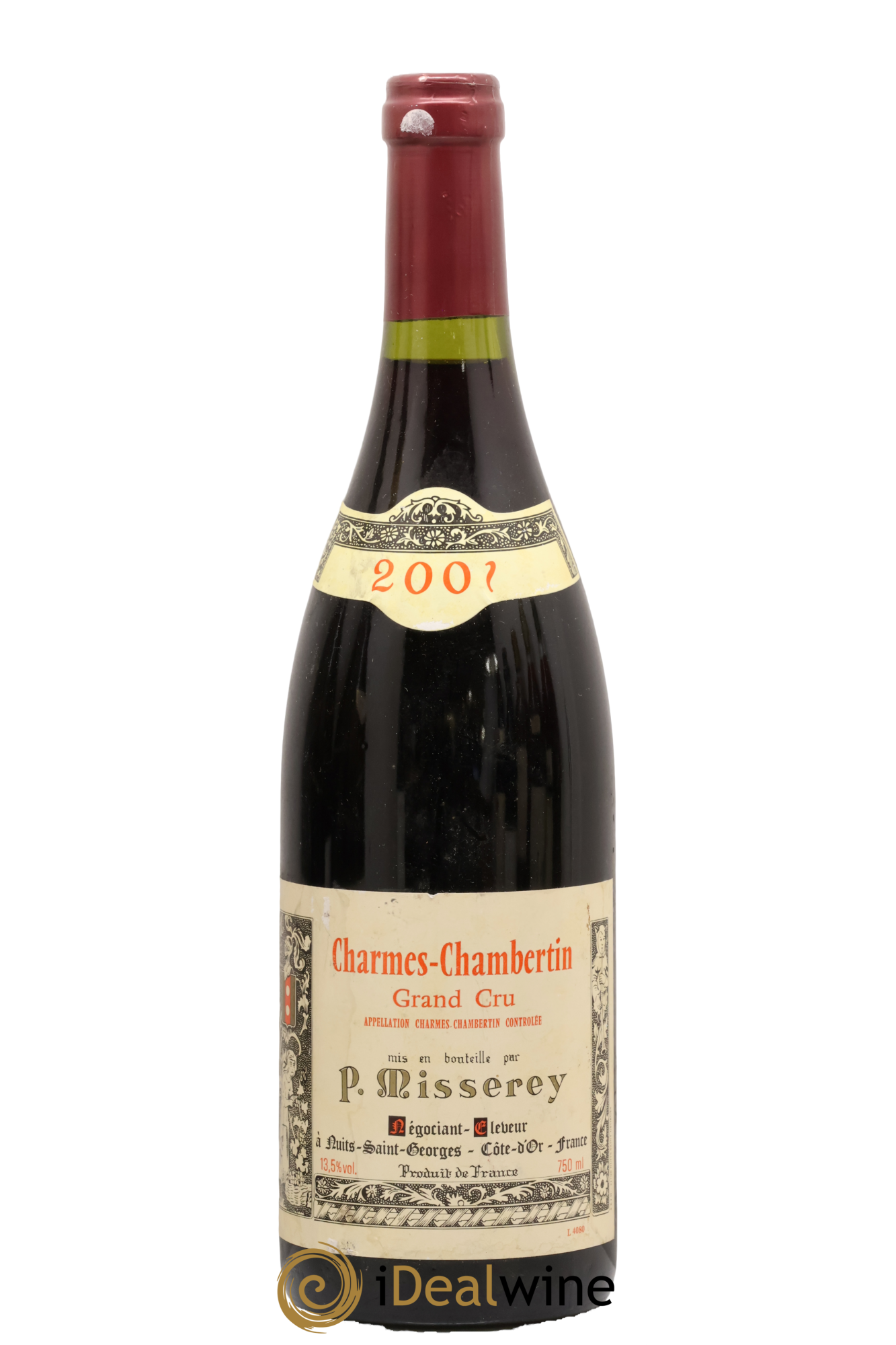 Charmes-Chambertin Grand Cru P Misserey 2001 - Posten von 1 Flasche - 0
