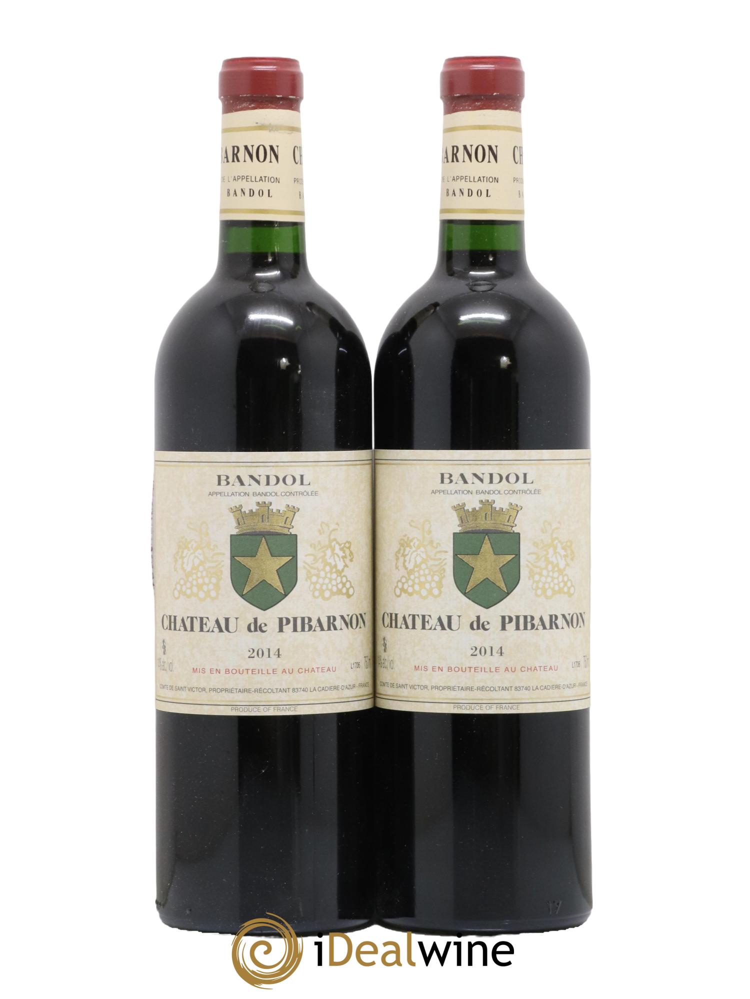 Bandol Château de Pibarnon Comte de Saint-Victor 2014 - Lot de 2 bouteilles - 0