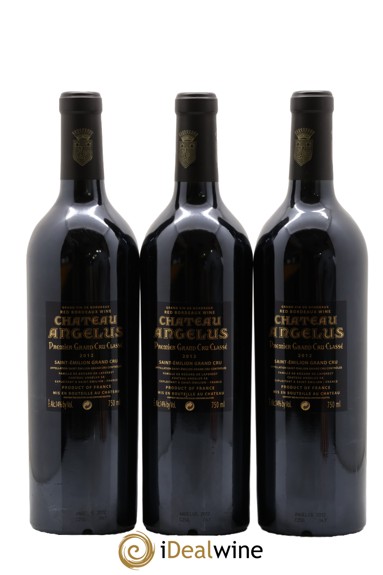 Château Angélus 1er Grand Cru Classé A 2012 - Posten von 6 Flaschen - 2