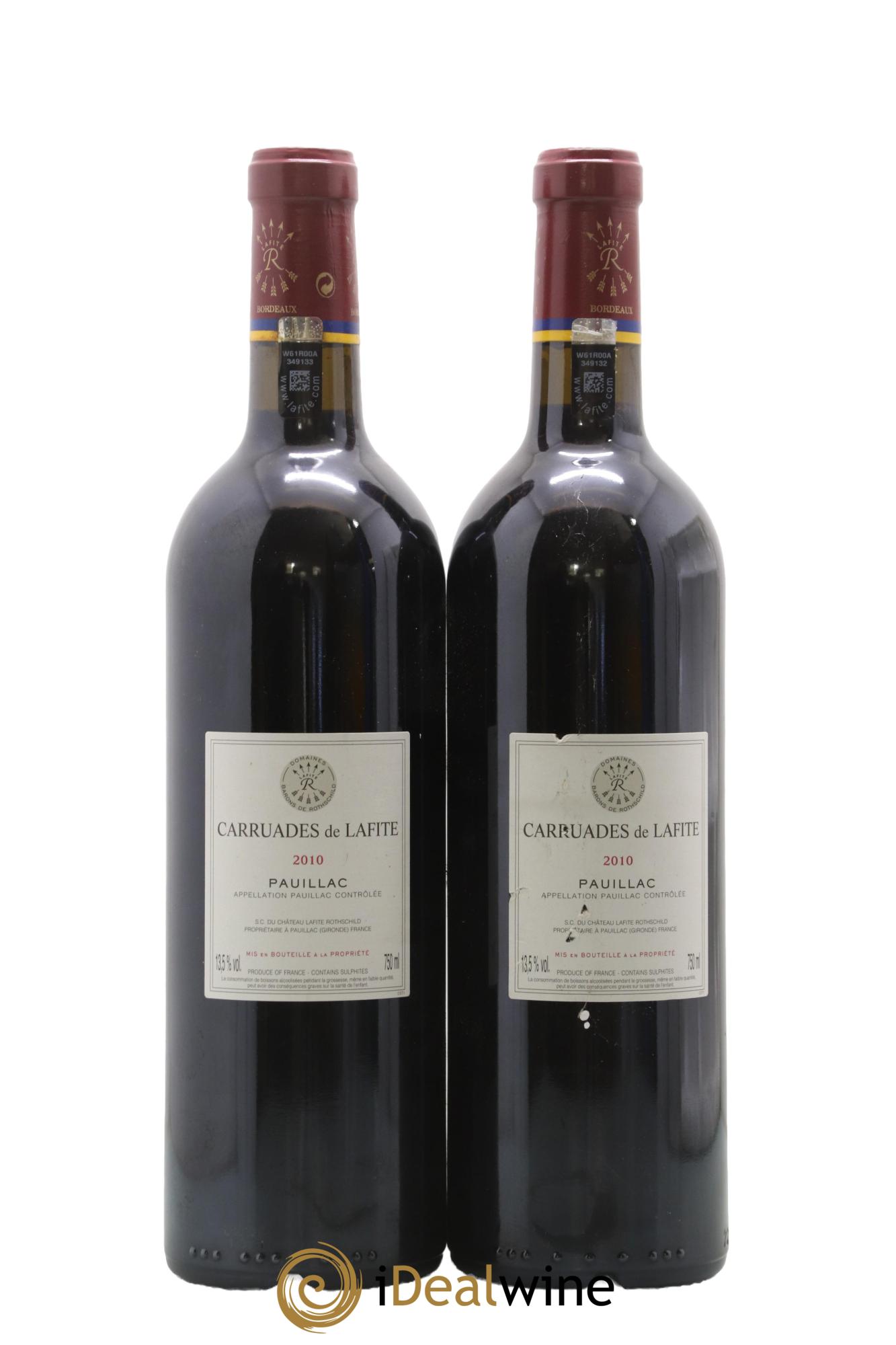 Carruades de Lafite Rothschild Second Vin 2010 - Lotto di 2 bottiglie - 1