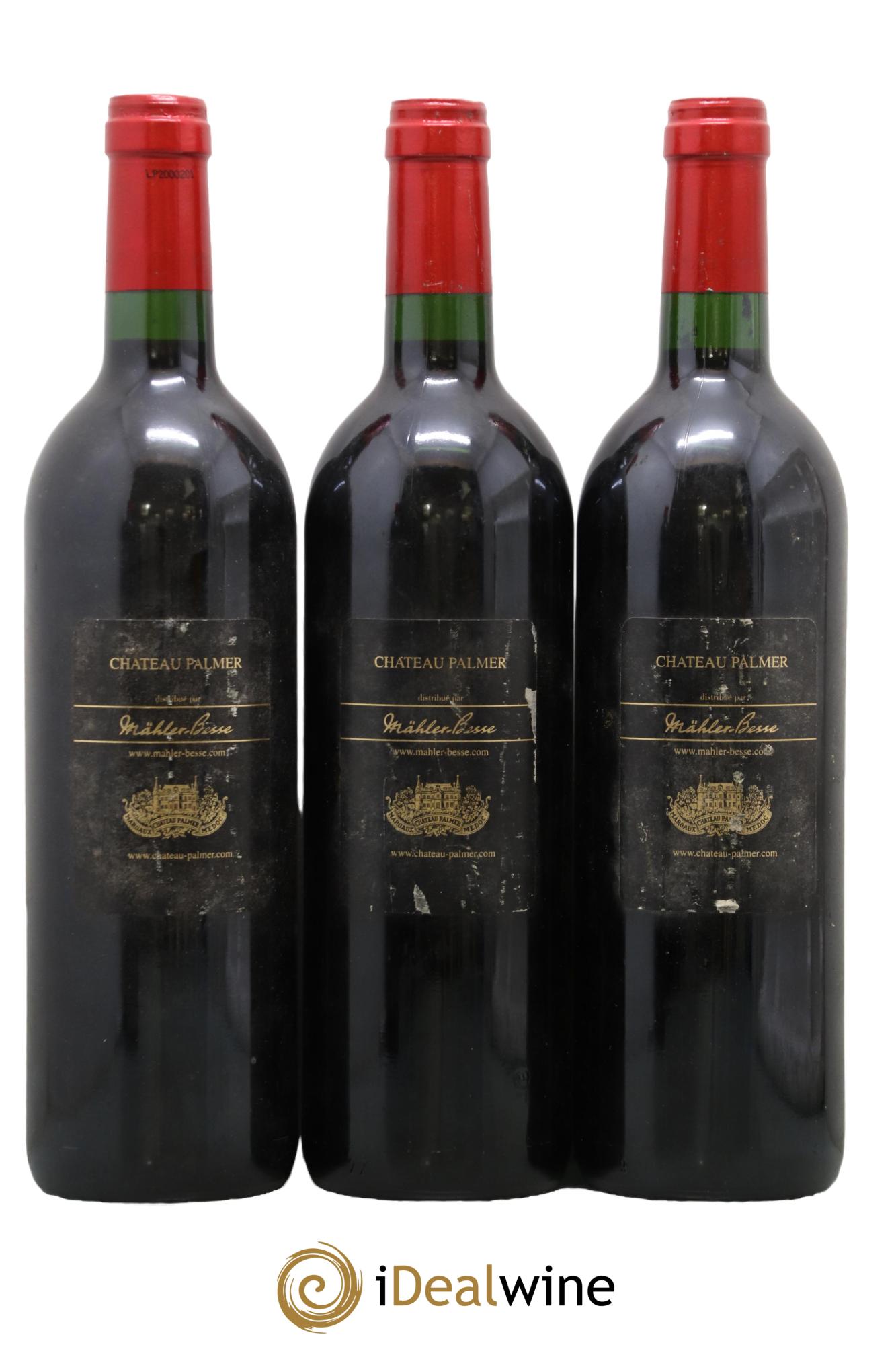 Château Palmer 3ème Grand Cru Classé 2000 - Posten von 3 Flaschen - 1