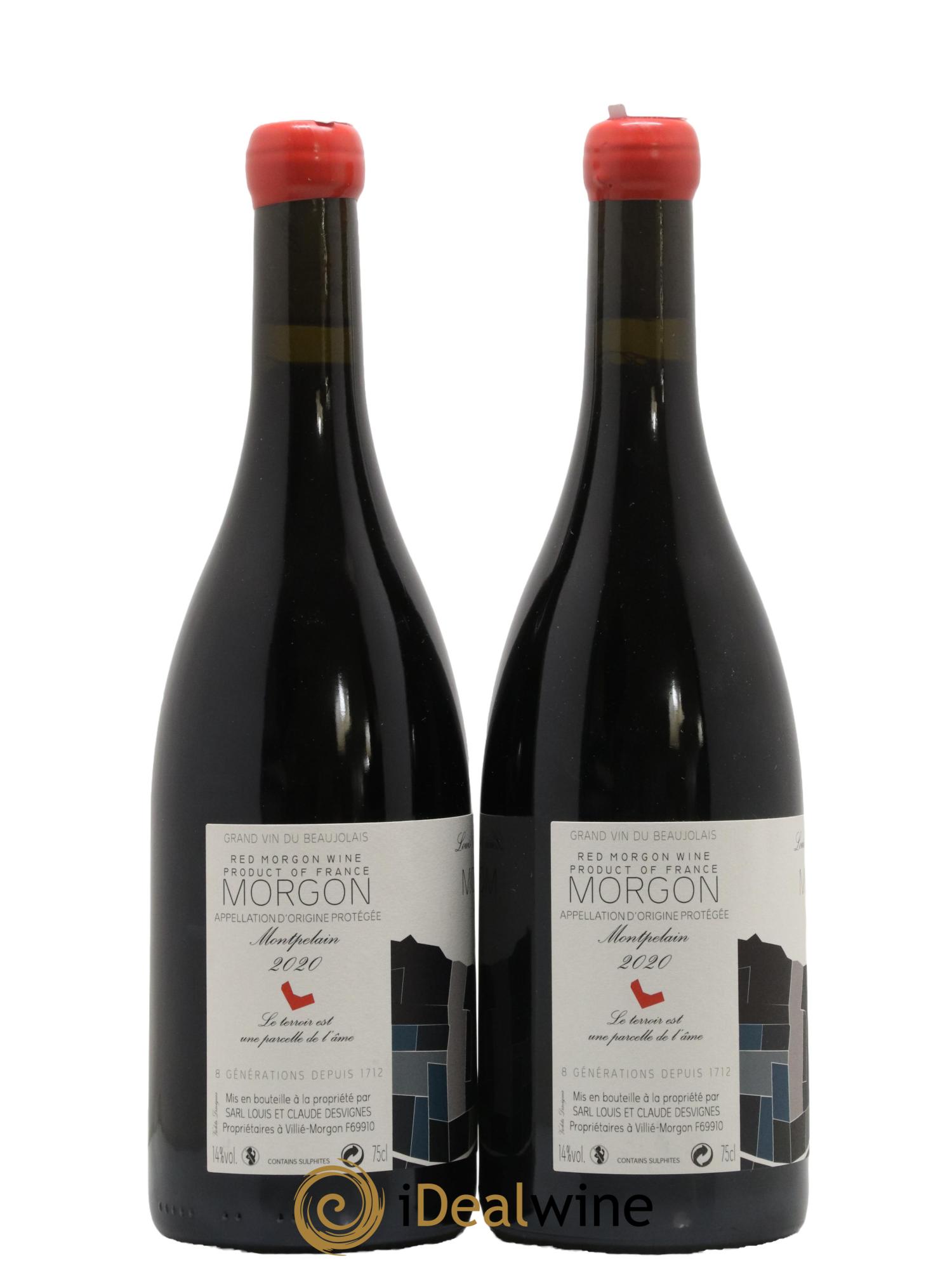 Morgon Montpelain Louis-Claude Desvignes 2020 - Lot de 2 bouteilles - 1