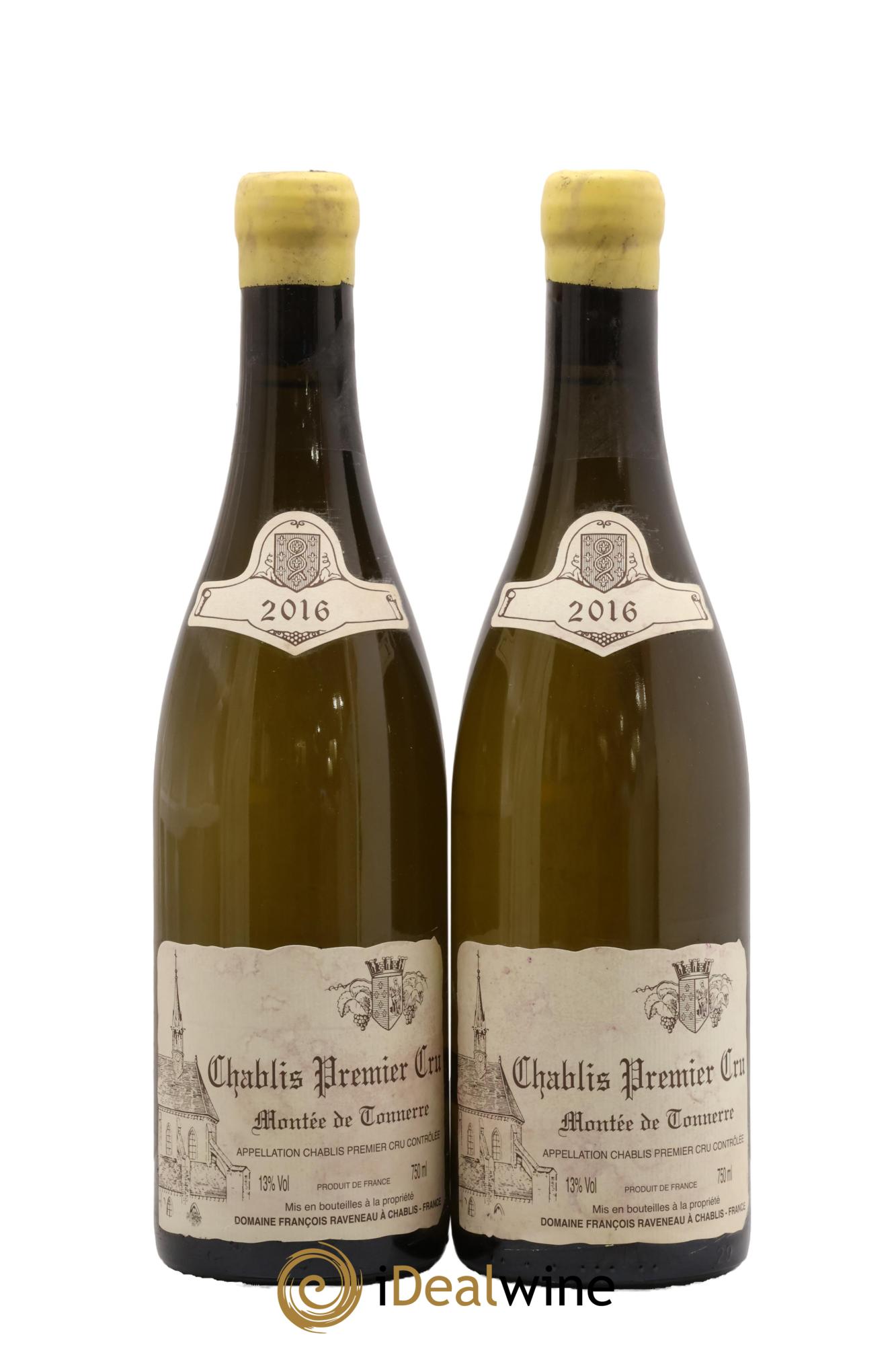 Chablis 1er Cru Montée de Tonnerre Raveneau (Domaine) 2016 - Lote de 2 botellas - 0