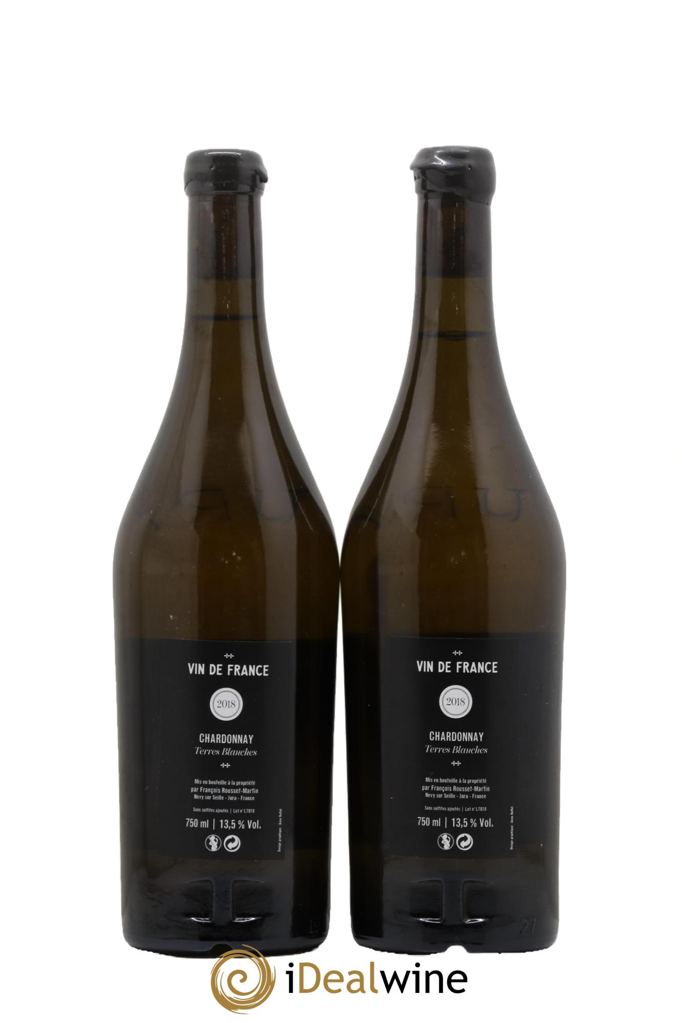 Côtes du Jura Chardonnay Terres Blanches François Rousset Martin 2018 - Lot de 2 bouteilles - 1