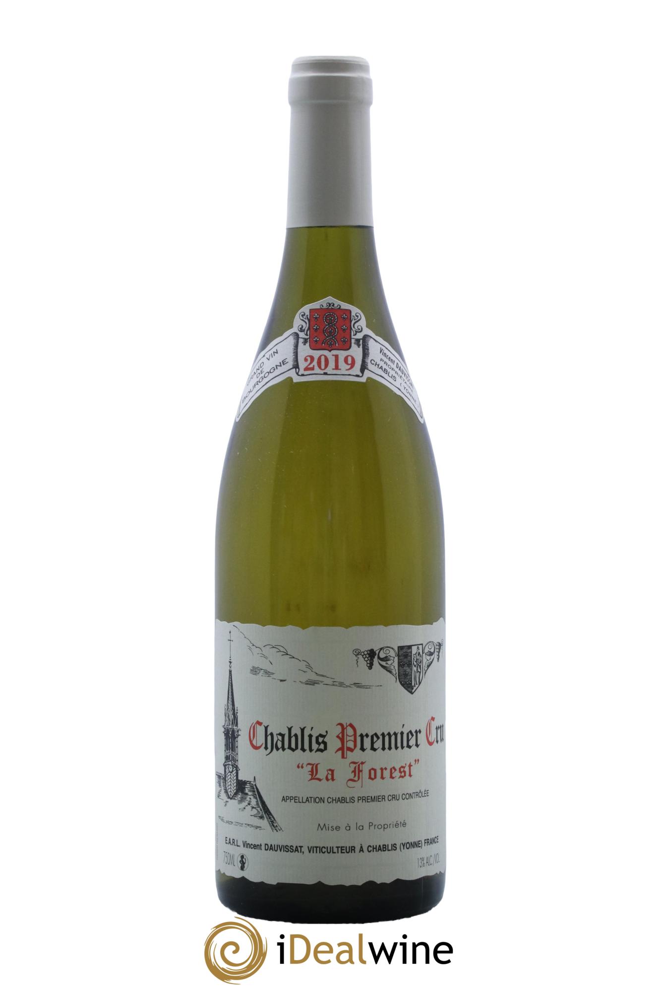 Chablis 1er Cru La Forest Vincent Dauvissat (Domaine) 2019 - Lot de 1 bouteille - 0