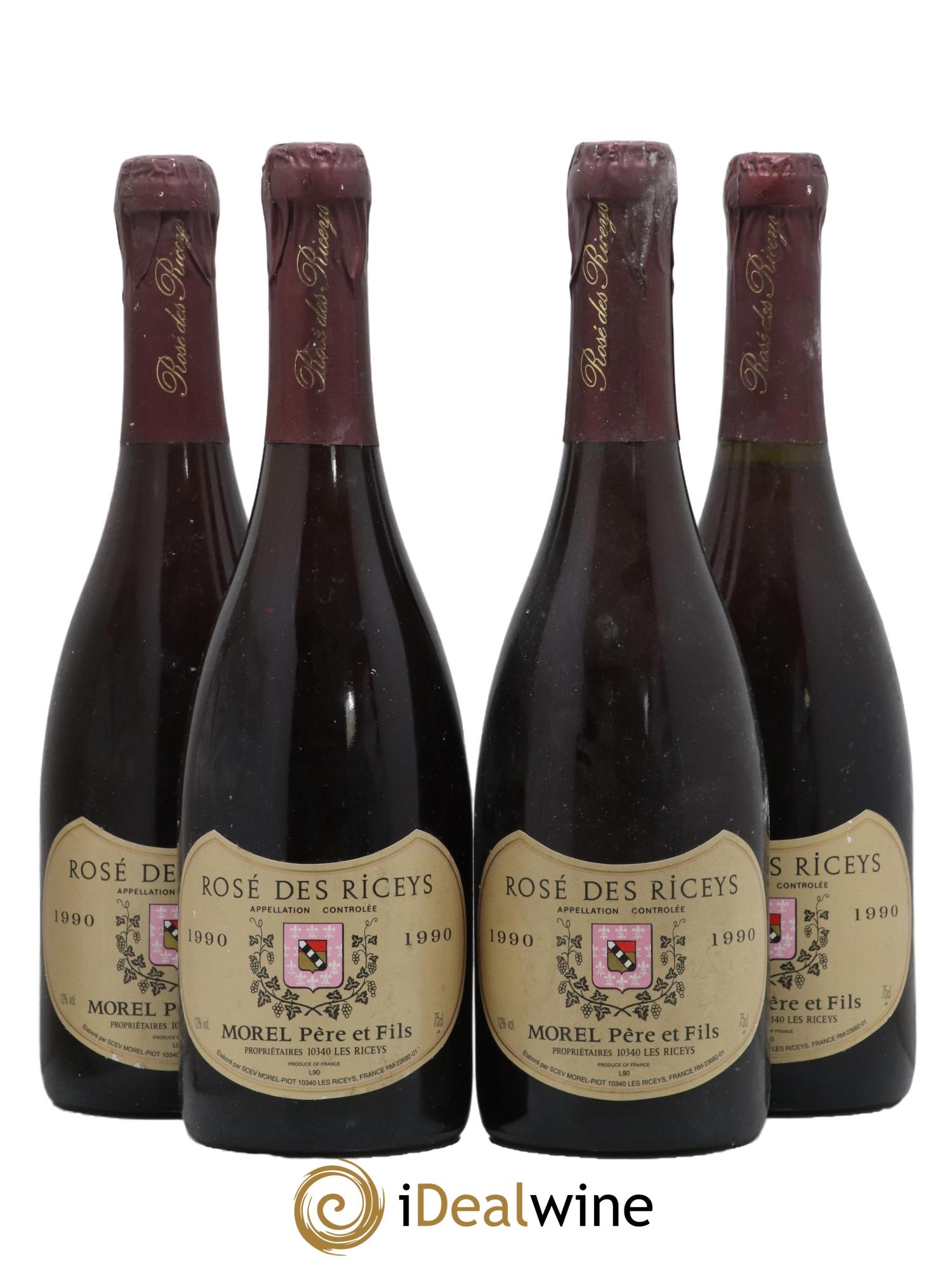 Rosé des Riceys Domaine Morel 1990 - Posten von 4 Flaschen - 0