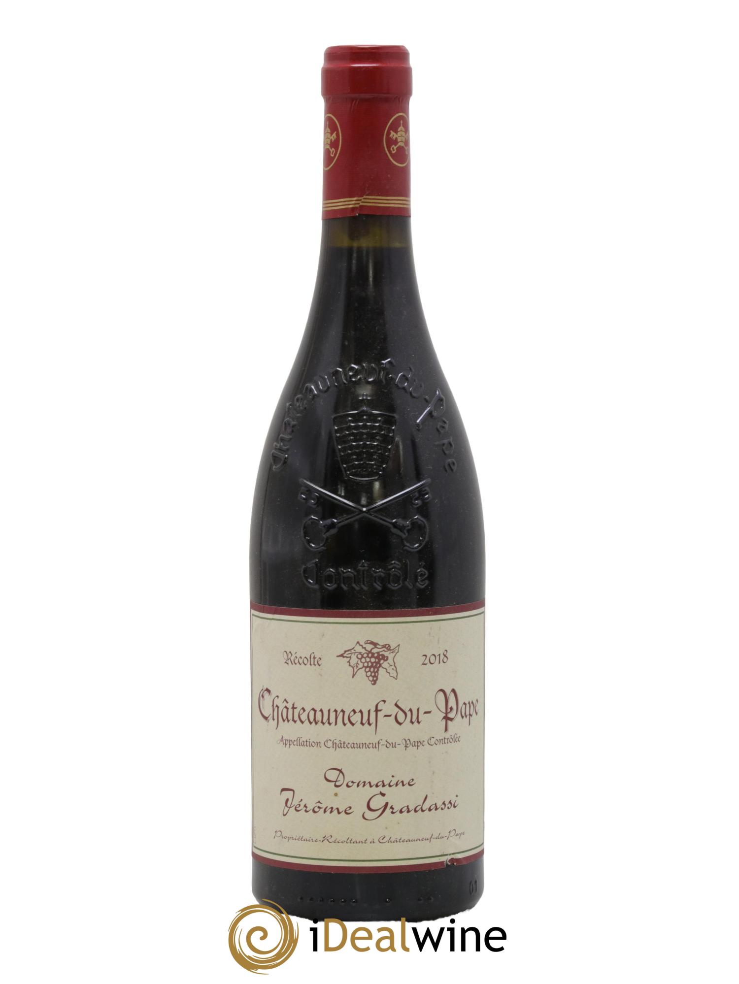 Châteauneuf-du-Pape Jérôme Gradassi 2018 - Lot de 1 bouteille - 0