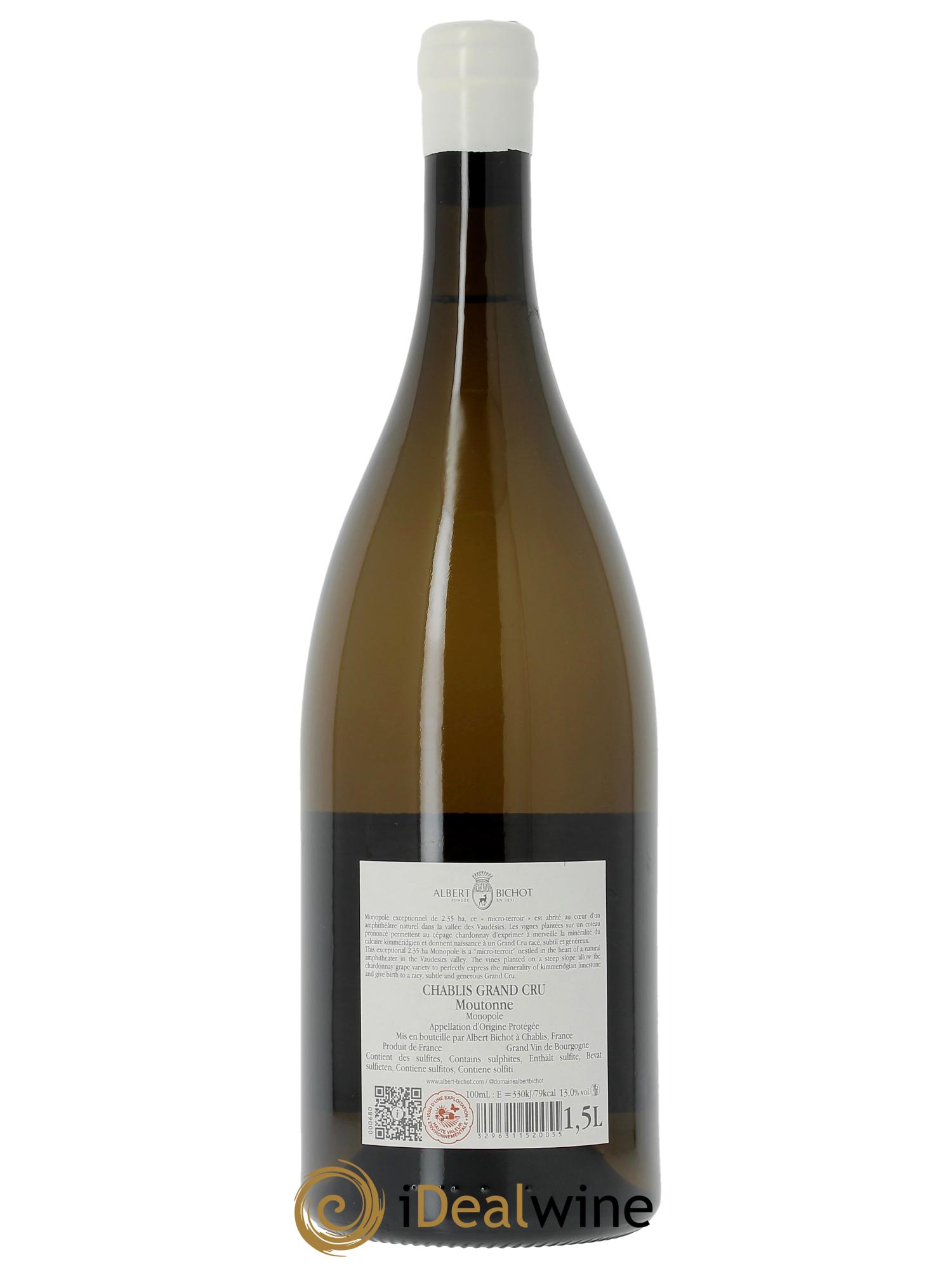 Chablis Grand Cru Moutonne Long Depaquit - Albert Bichot (Domaine)  2023 - Posten von 1 Magnum - 1
