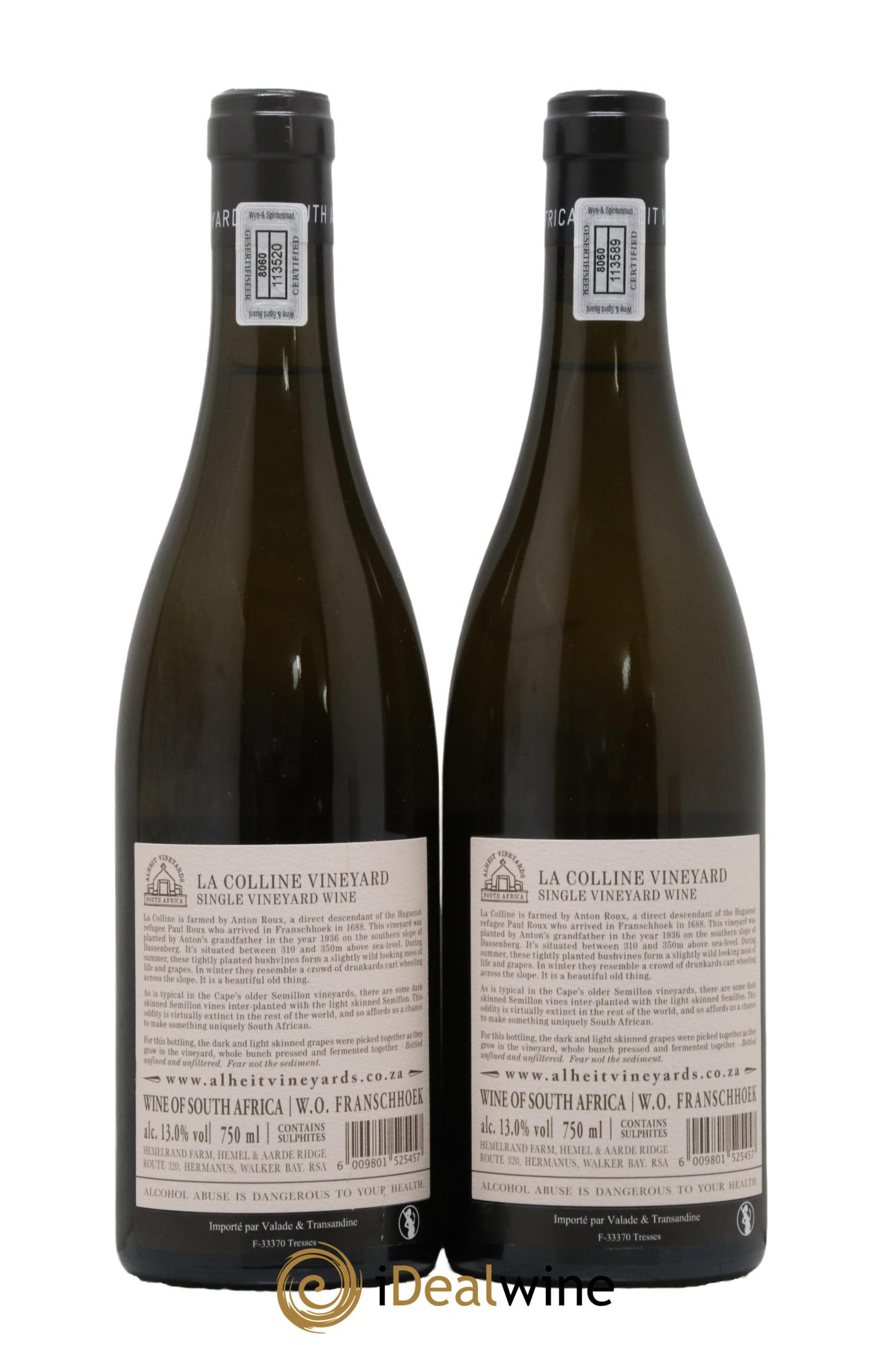 Afrique du Sud La Colline Alheit 2016 - Posten von 2 Flaschen - 1