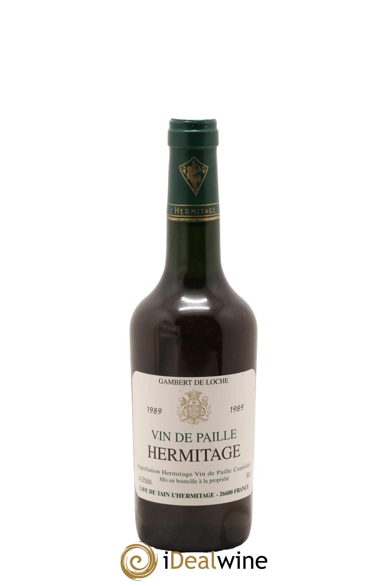 Hermitage Vin de Paille Gambert de Loche Cave de Tain 1989 - Lot de 1 format 50cl - 1