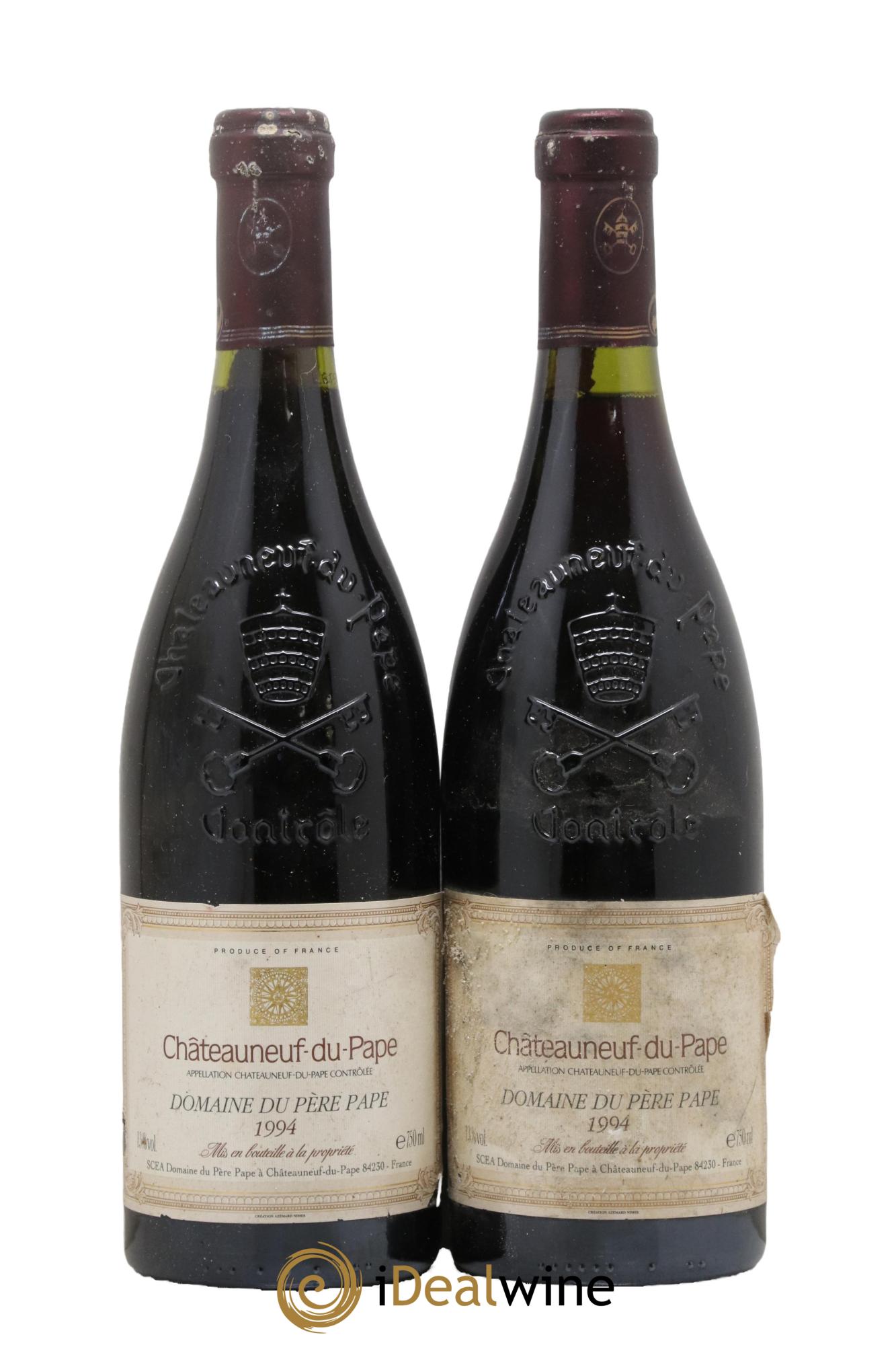 Châteauneuf-du-Pape Domaine du Père Pape 1994 - Posten von 2 Flaschen - 0