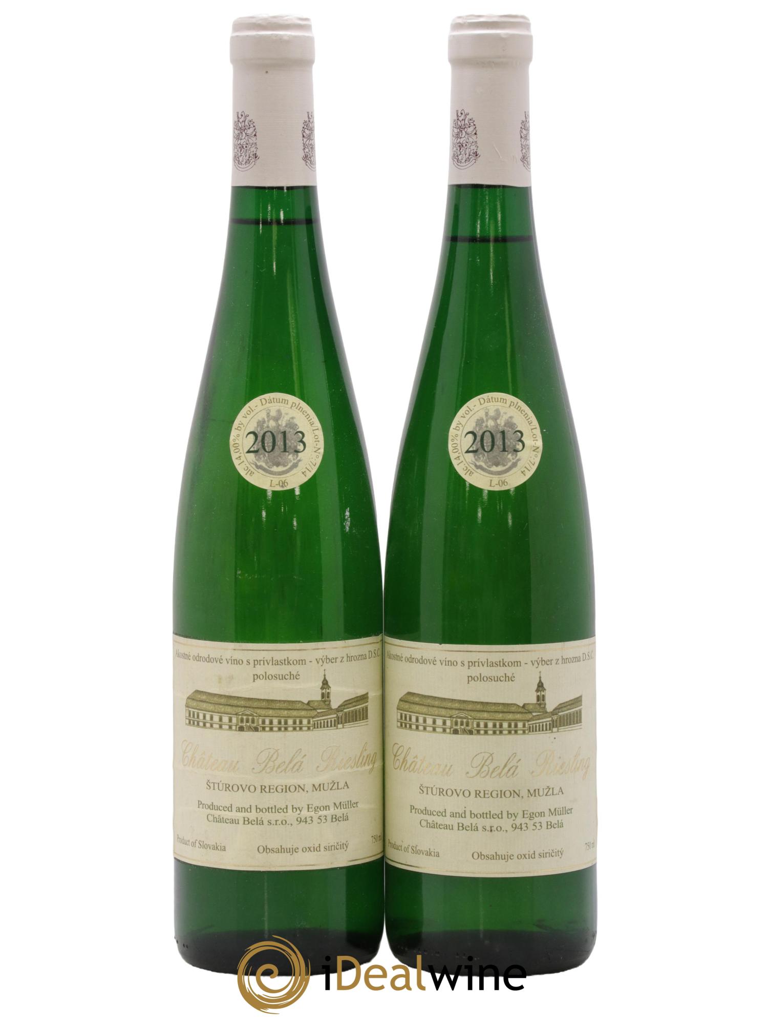 Riesling Château Belá Egon Muller 2013 - Lot de 2 bouteilles - 0