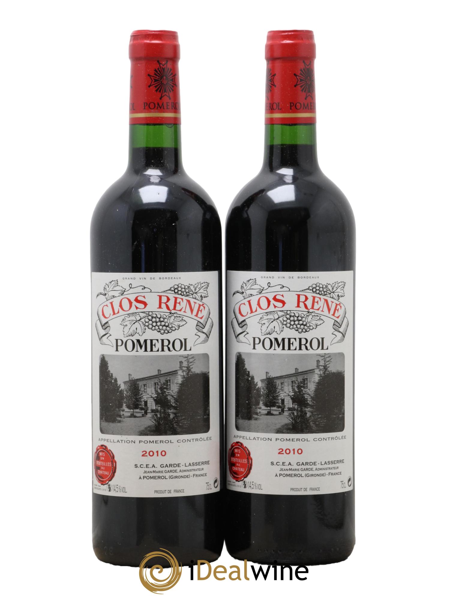 Clos René 2010 - Lotto di 2 bottiglie - 0