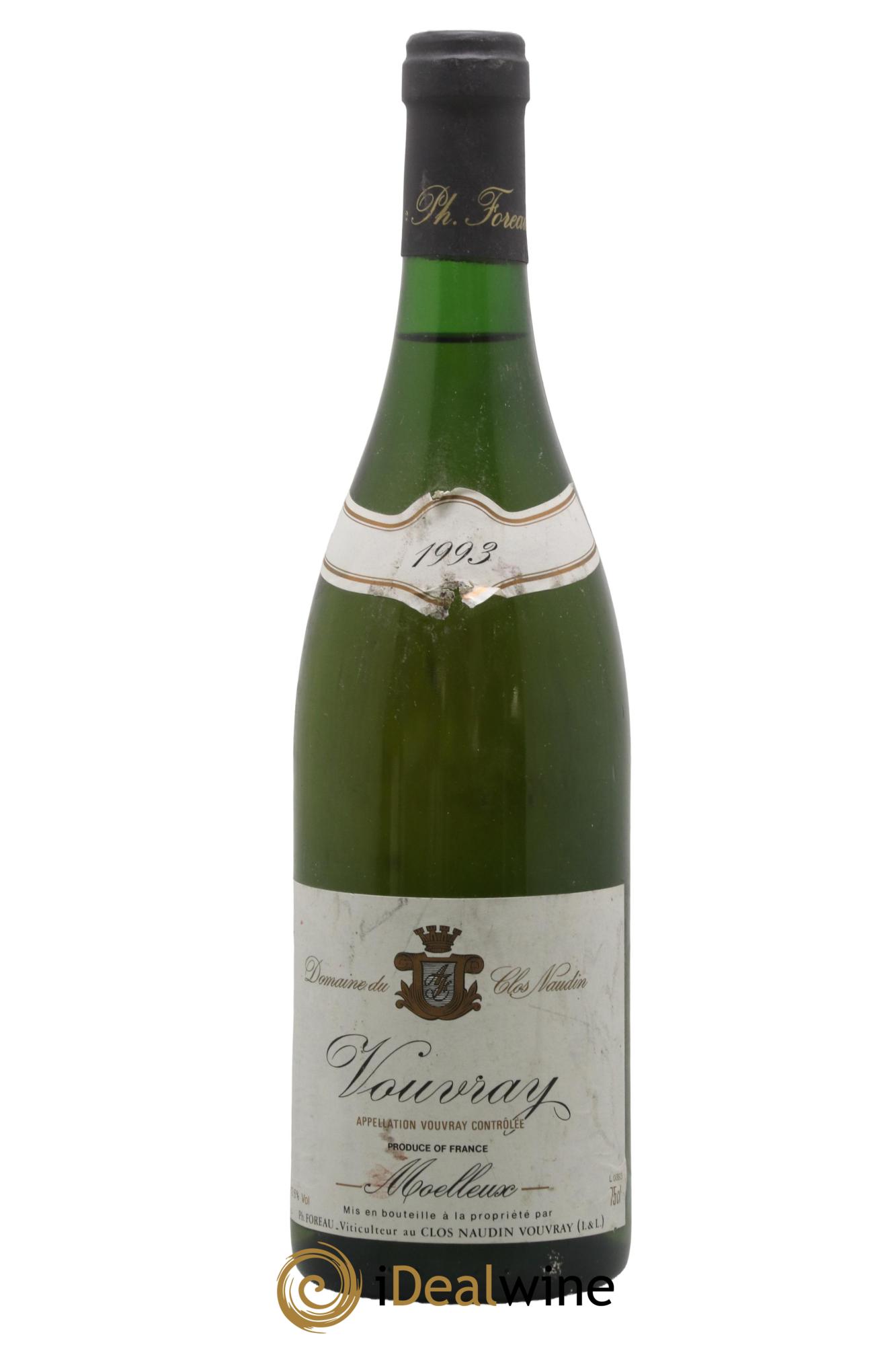Vouvray Moelleux Clos Naudin - Philippe Foreau 1993 - Posten von 1 Flasche - 0