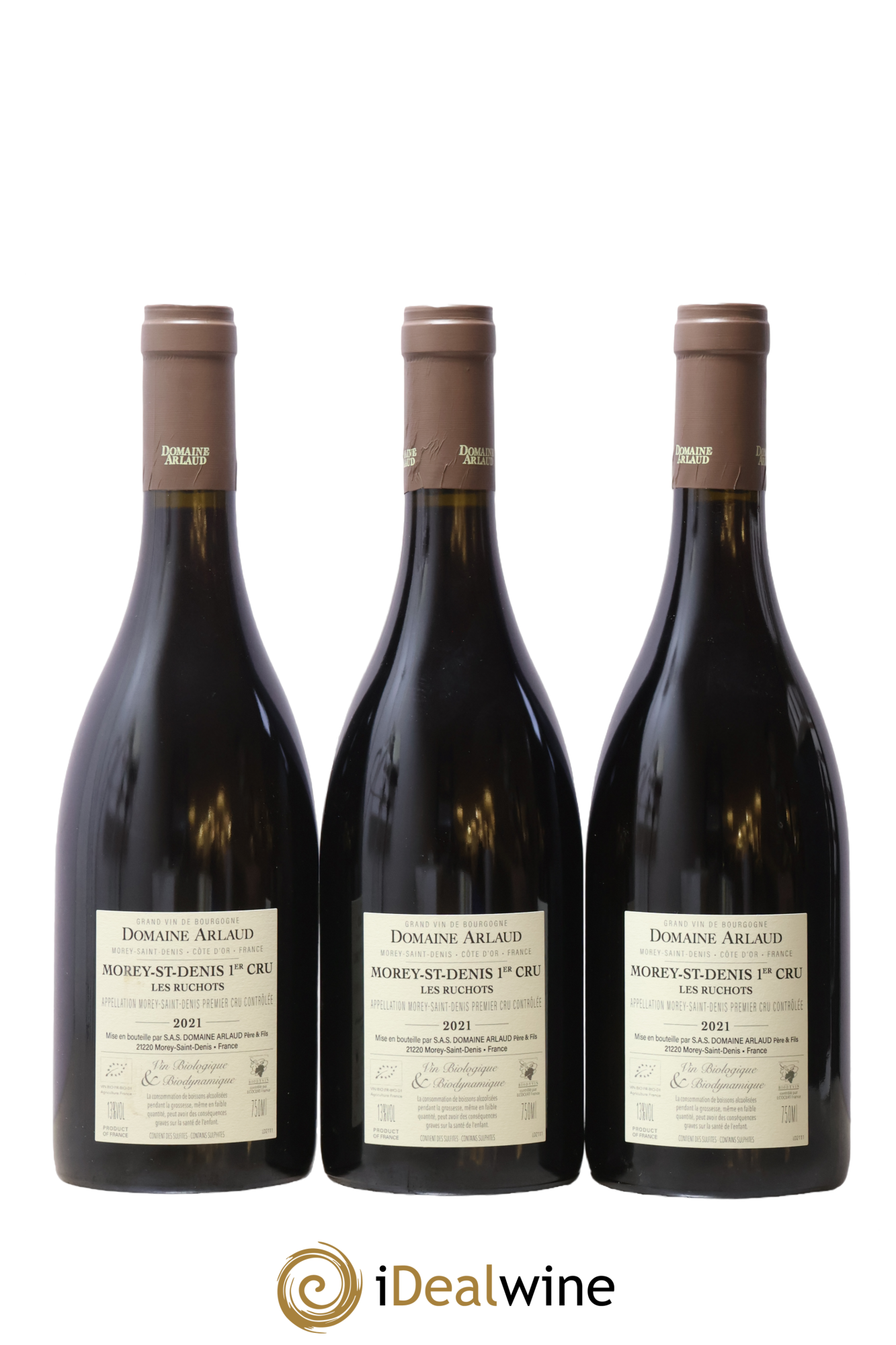 Morey-Saint-Denis 1er Cru Les Ruchots Arlaud 2021 - Lot de 3 bouteilles - 1