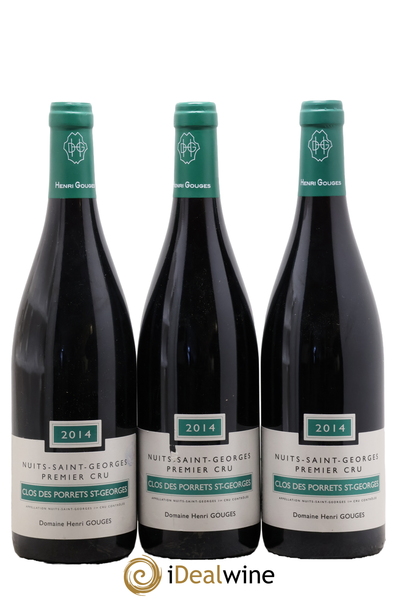 Nuits-Saint-Georges 1er Cru Clos des Porrets St Georges Henri Gouges 2014 - Lot de 3 bouteilles - 0