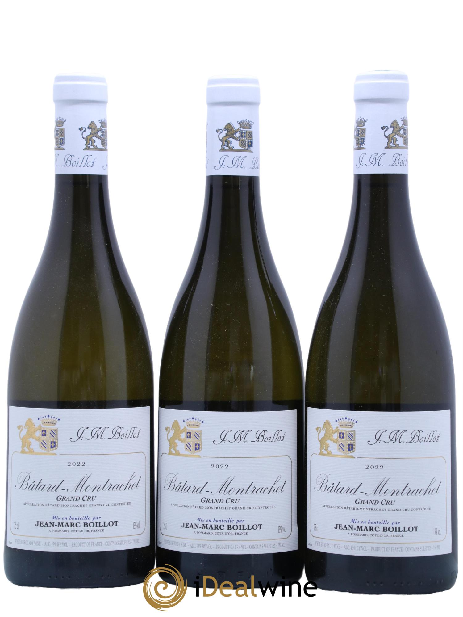 Bâtard-Montrachet Grand Cru Jean-Marc Boillot 2022 - Lot de 3 bouteilles - 0