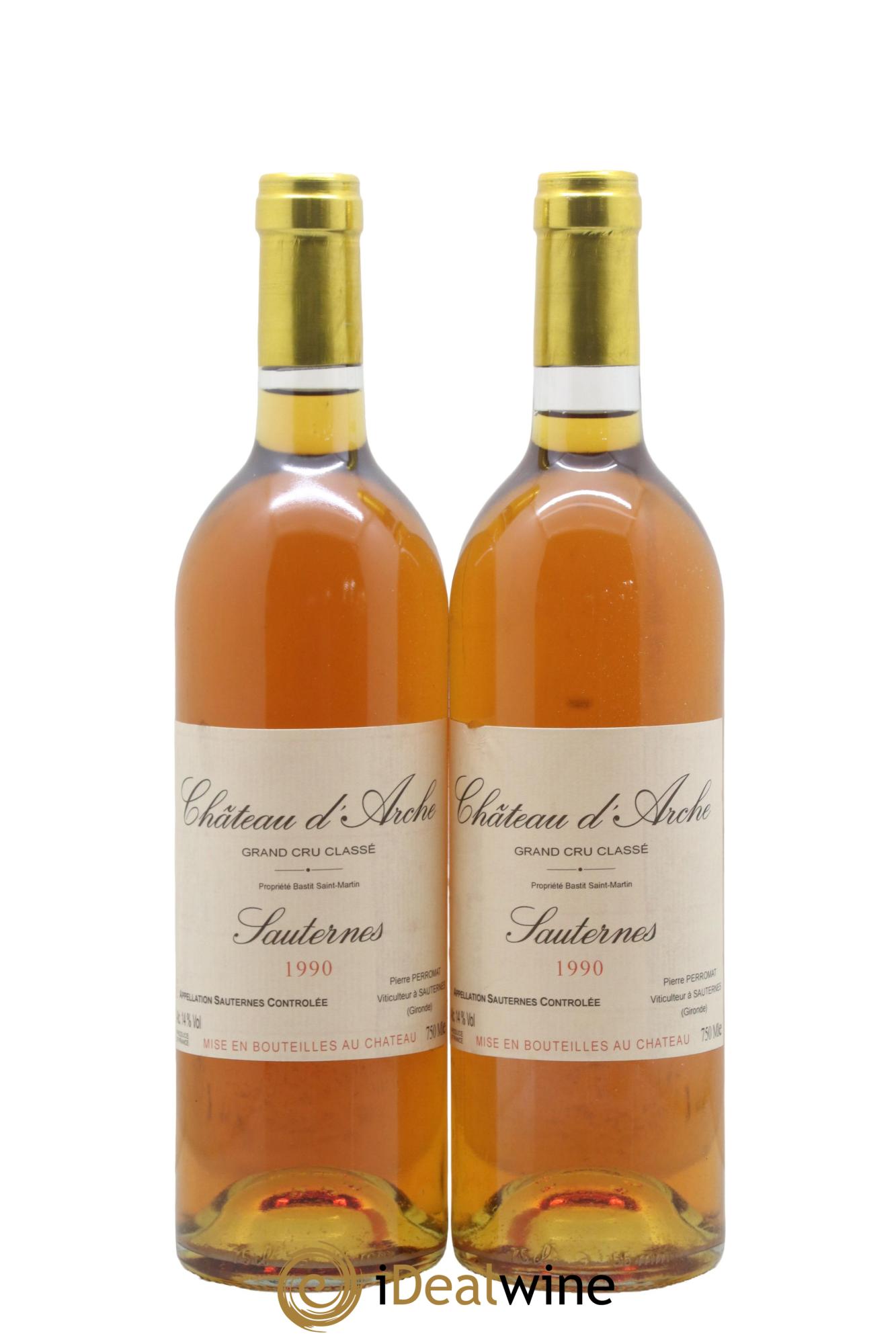 Château d' Arche 2ème Grand Cru Classé 1990 - Posten von 2 Flaschen - 0