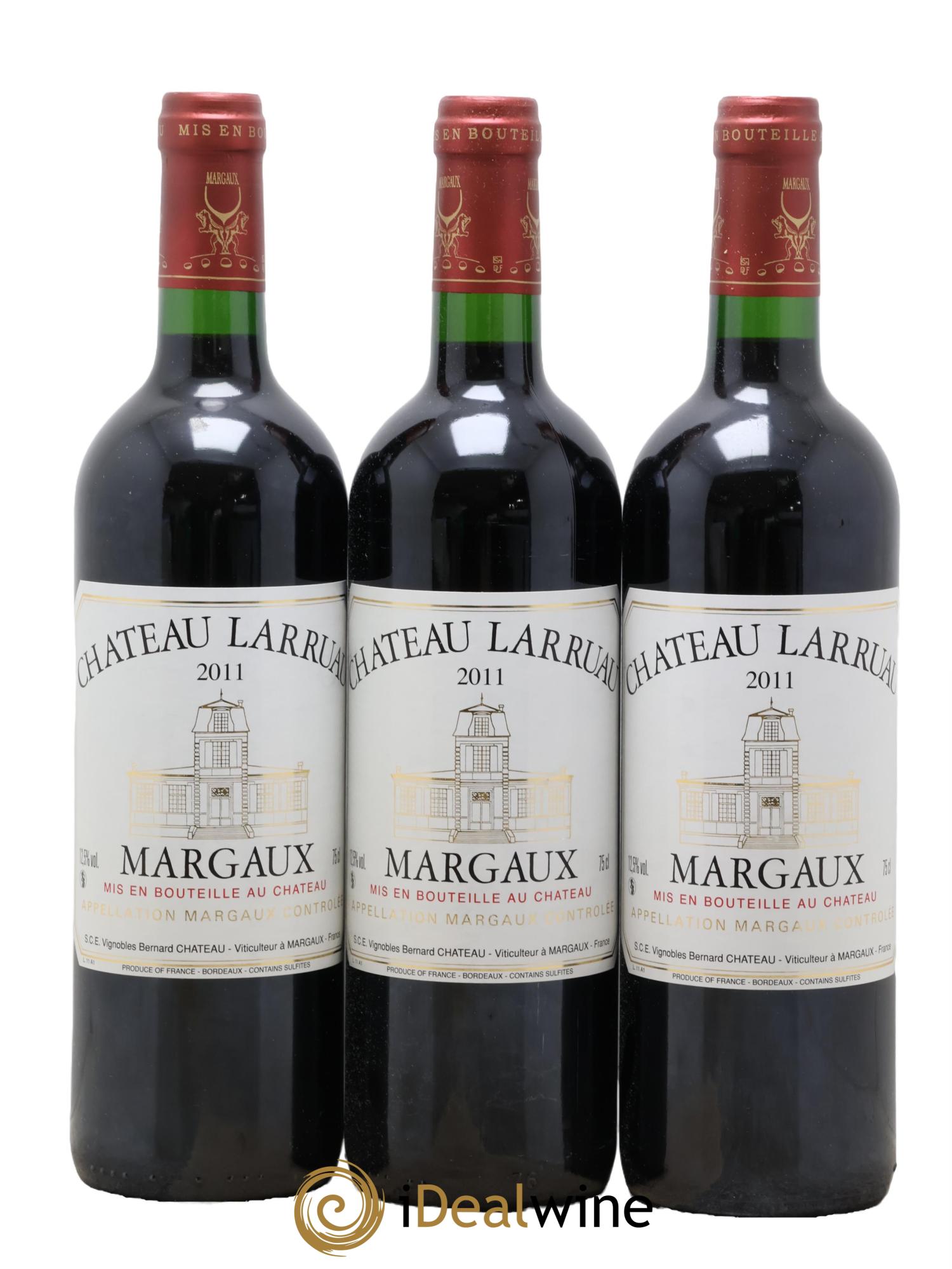 Château Larruau 2011 - Lotto di 3 bottiglie - 0
