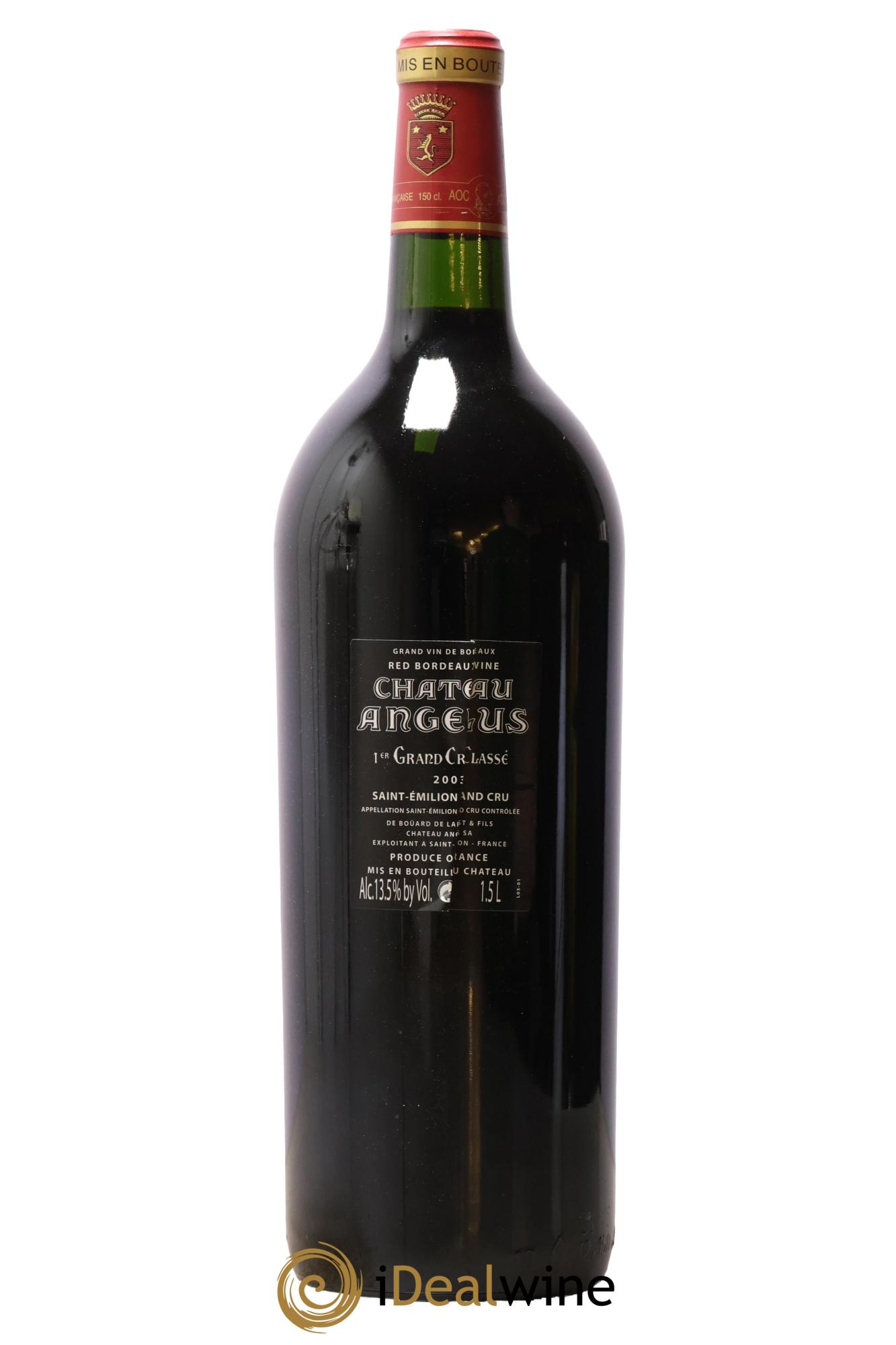 Château Angélus 1er Grand Cru Classé A 2003 - Lot de 1 magnum - 1