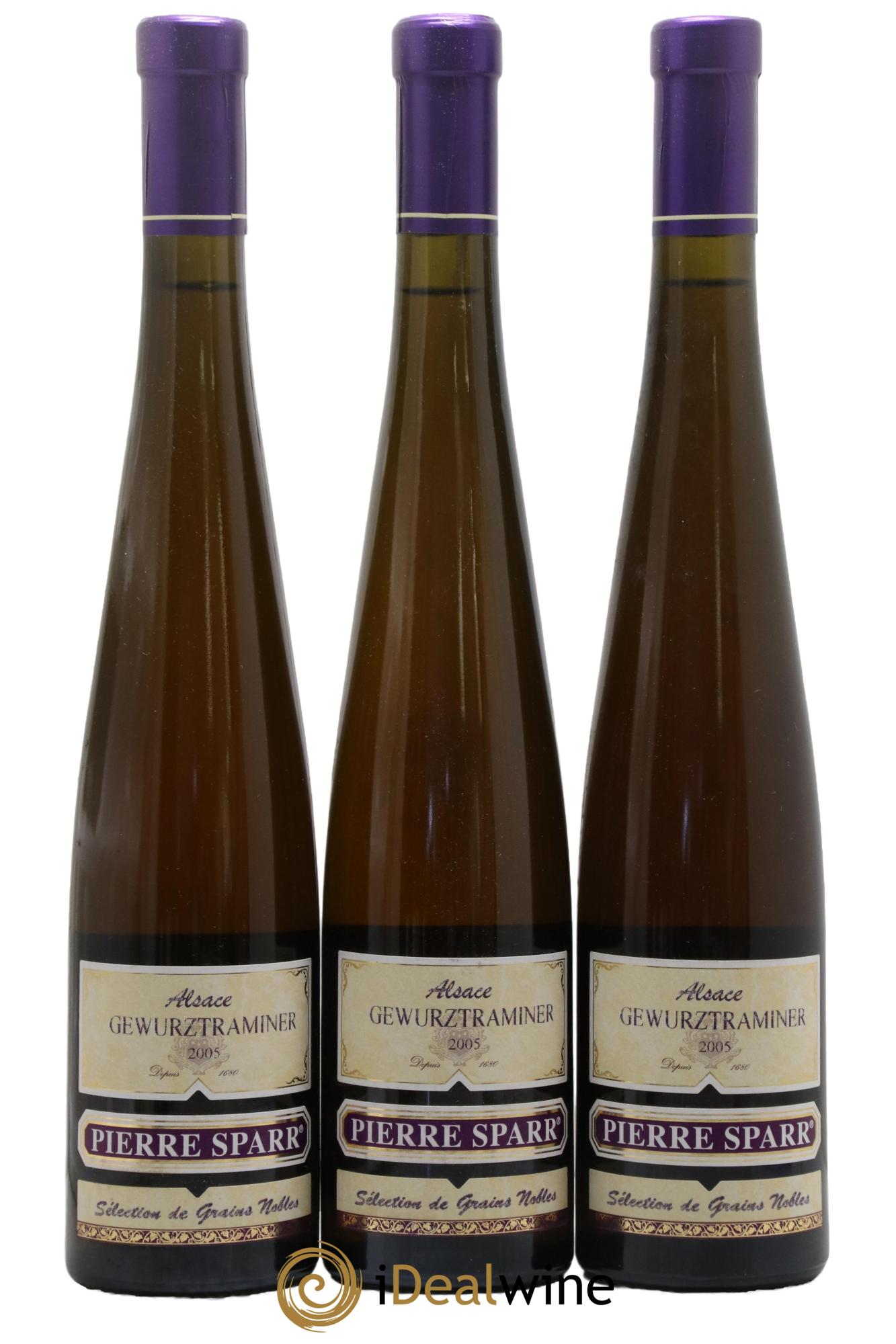 Alsace Gewurztraminer Sélection de Grains Nobles Pierre Sparr  2005 - Posten von 3 Format 50cls - 0