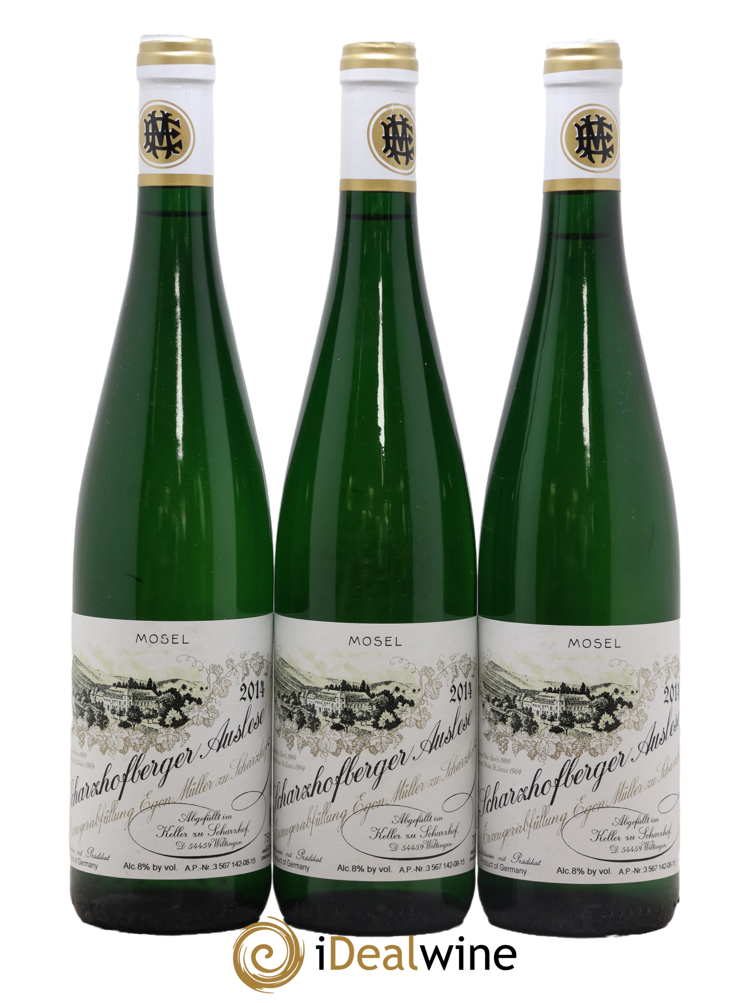 Riesling Scharzhofberger Auslese Egon Muller 2014 - Lot of 3 bottles - 0