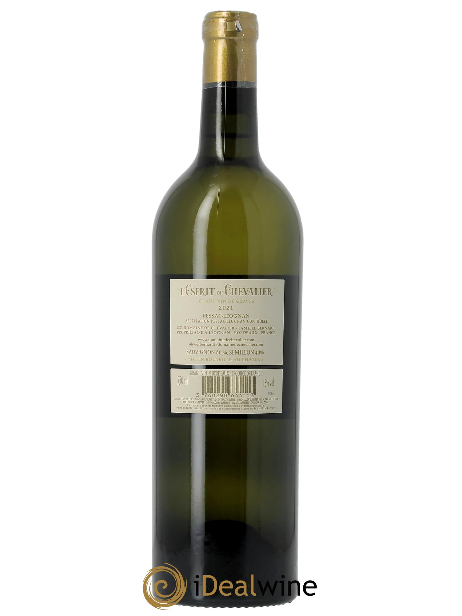 Esprit de Chevalier Second Vin 2021 - Lotto di 1 bottiglia - 1