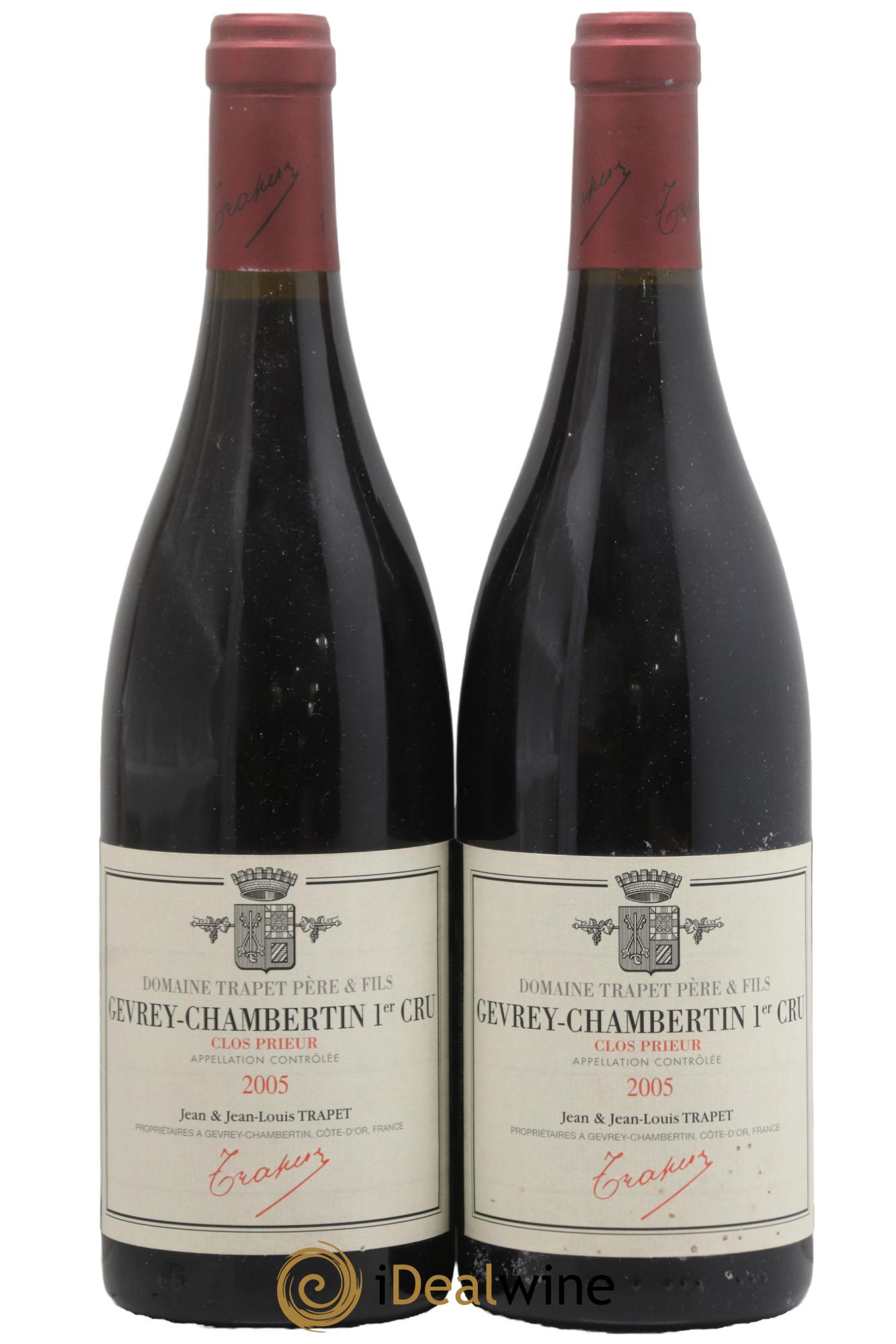 Gevrey-Chambertin 1er Cru Clos Prieur Domaine Trapet 2005 - Lot de 2 bouteilles - 0