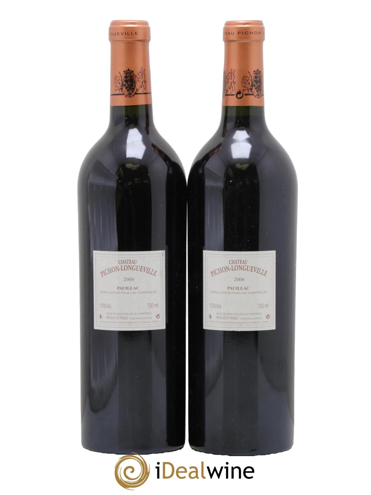 Pichon Longueville Baron 2ème Grand Cru Classé 2006 - Lot de 2 bouteilles - 1