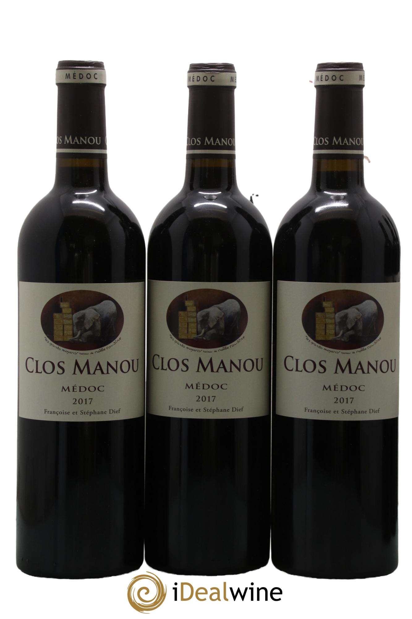 Clos Manou  2017 - Lot of 6 bottles - 2