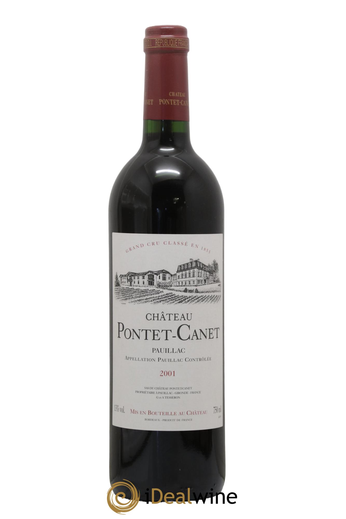 Château Pontet Canet 5ème Grand Cru Classé 2001 - Lot of 1 bottle - 0