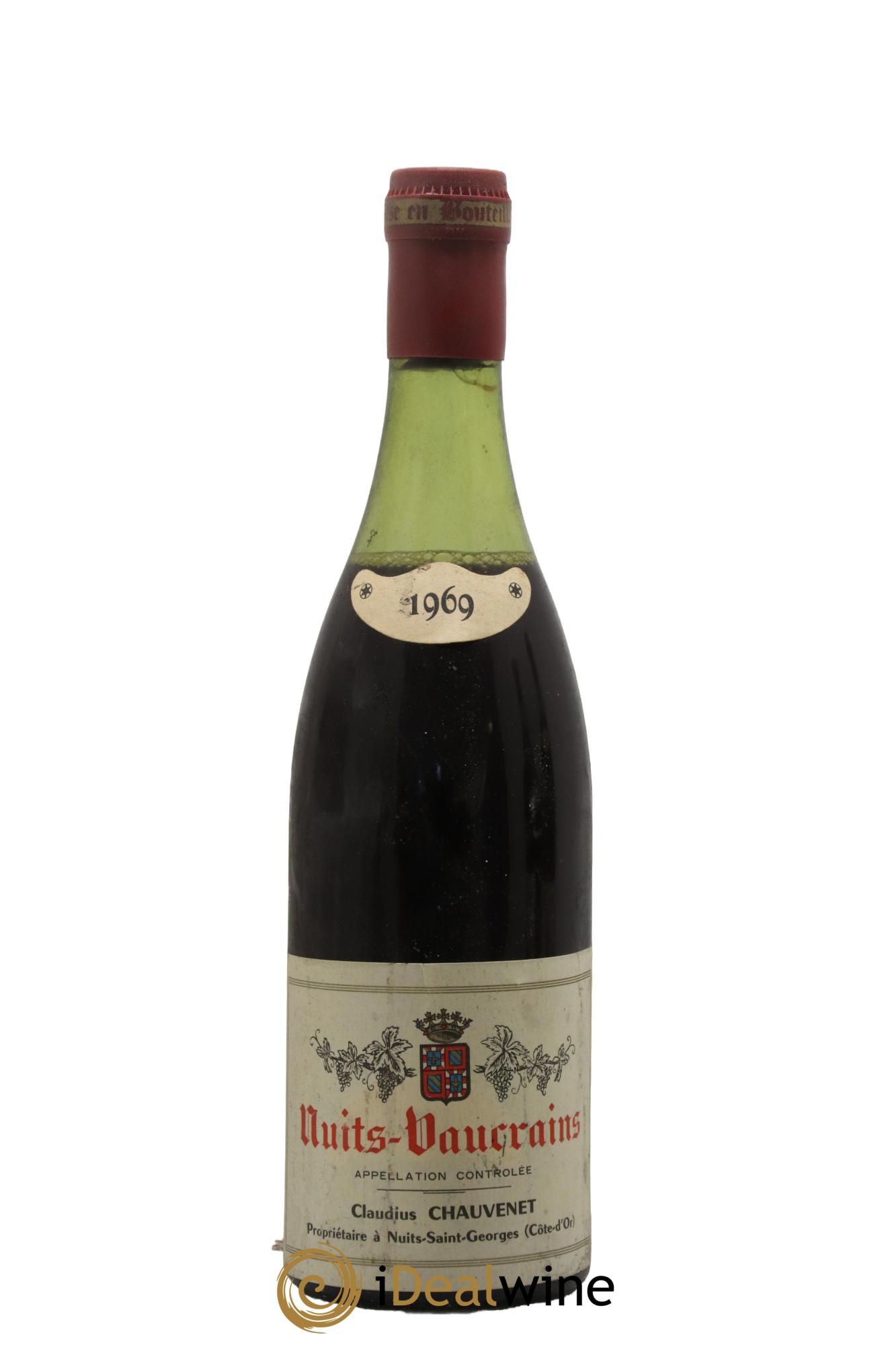 Nuits-Saint-Georges Vaucrains Claudius Chauvenet 1969 - Lot de 1 bouteille - 0