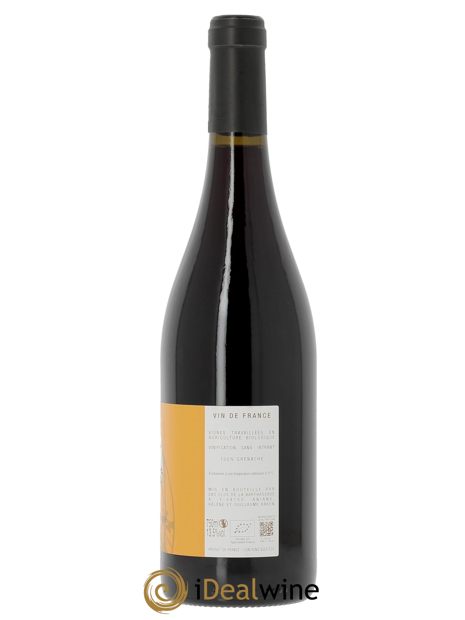 IGP Pays d'Hérault Billes de Grenache Le Clos de la Barthassade 2024 - Lot de 1 bouteille - 1