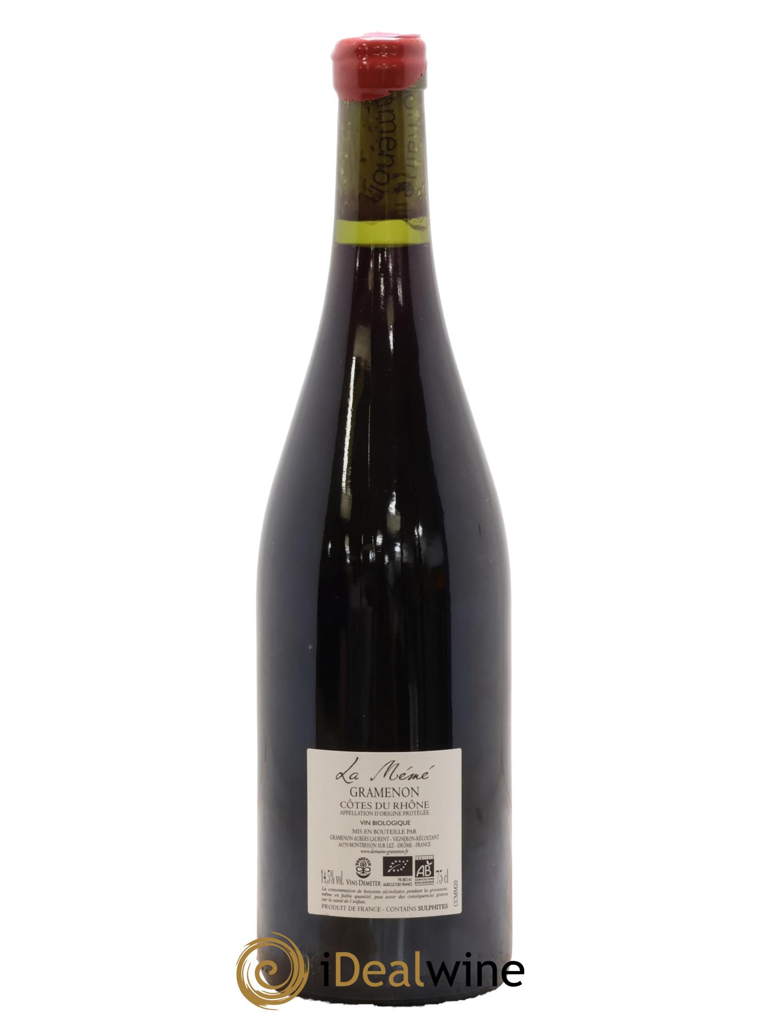 Côtes-du-Rhône La Mémé Ceps Centenaires Gramenon (Domaine) 2020 - Lot of 1 bottle - 1
