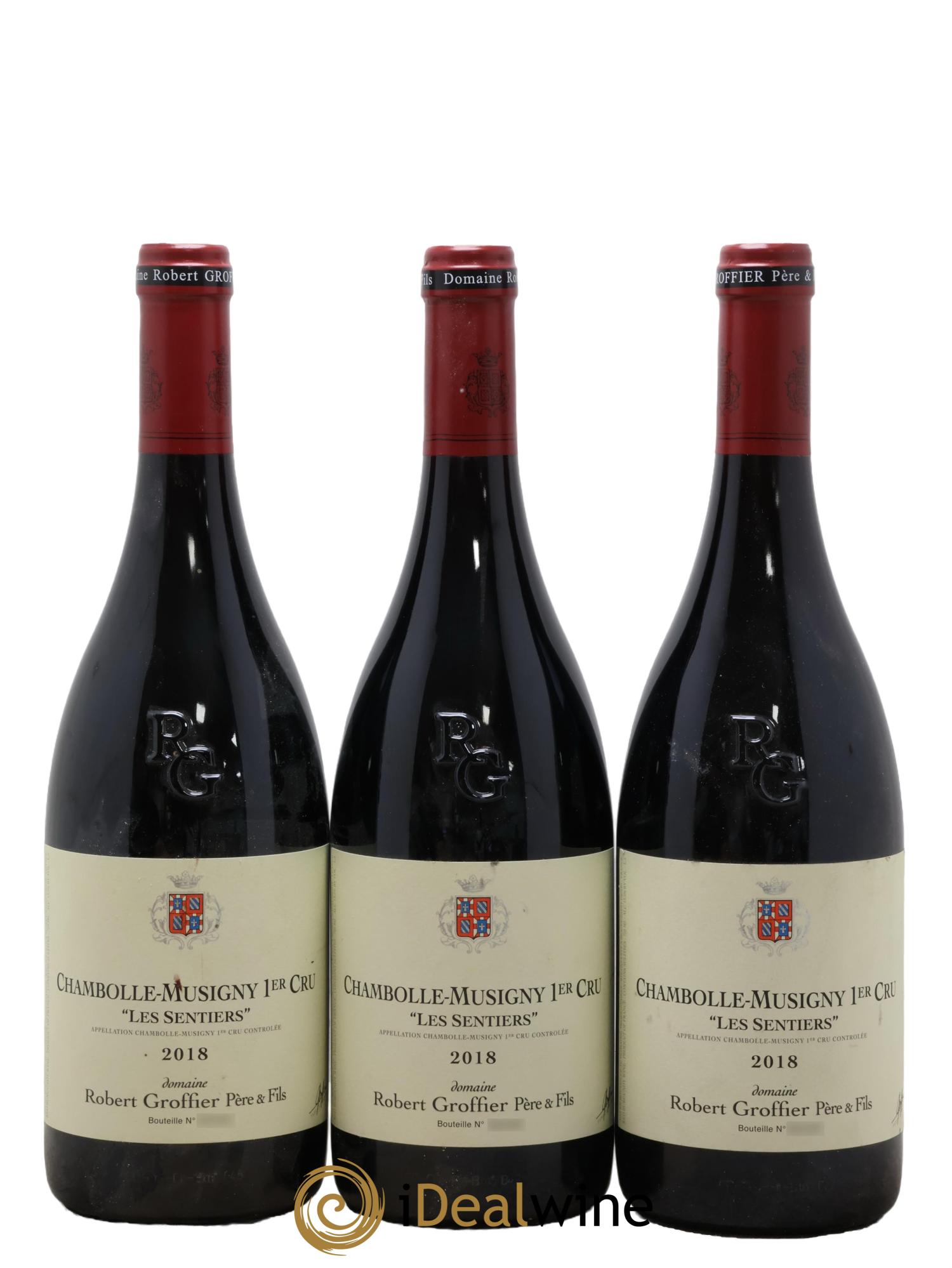 Chambolle-Musigny 1er Cru Les Sentiers Robert Groffier Père & Fils (Domaine)  2018 - Lot de 3 bouteilles - 0
