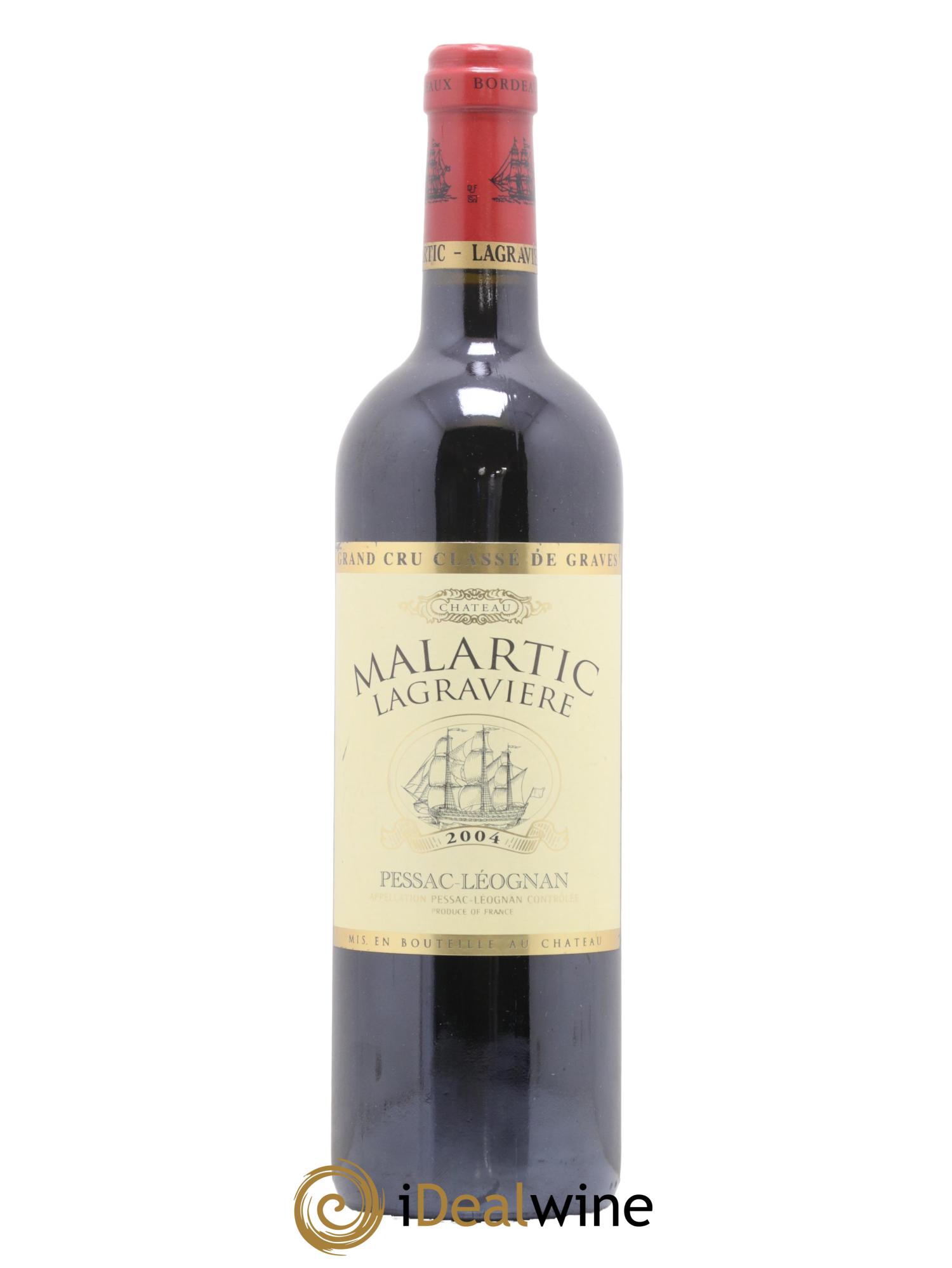 Château Malartic-Lagravière Cru Classé de Graves 2004 - Lot de 1 bouteille - 0