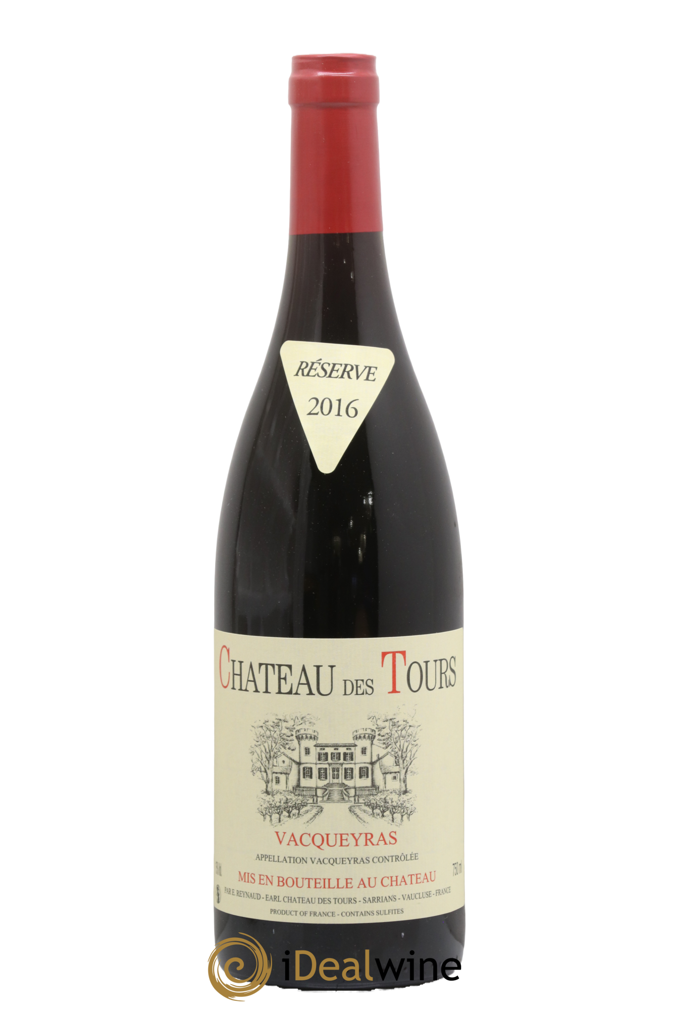 Vacqueyras Château des Tours Emmanuel Reynaud 2016 - Lot of 1 bottle - 0