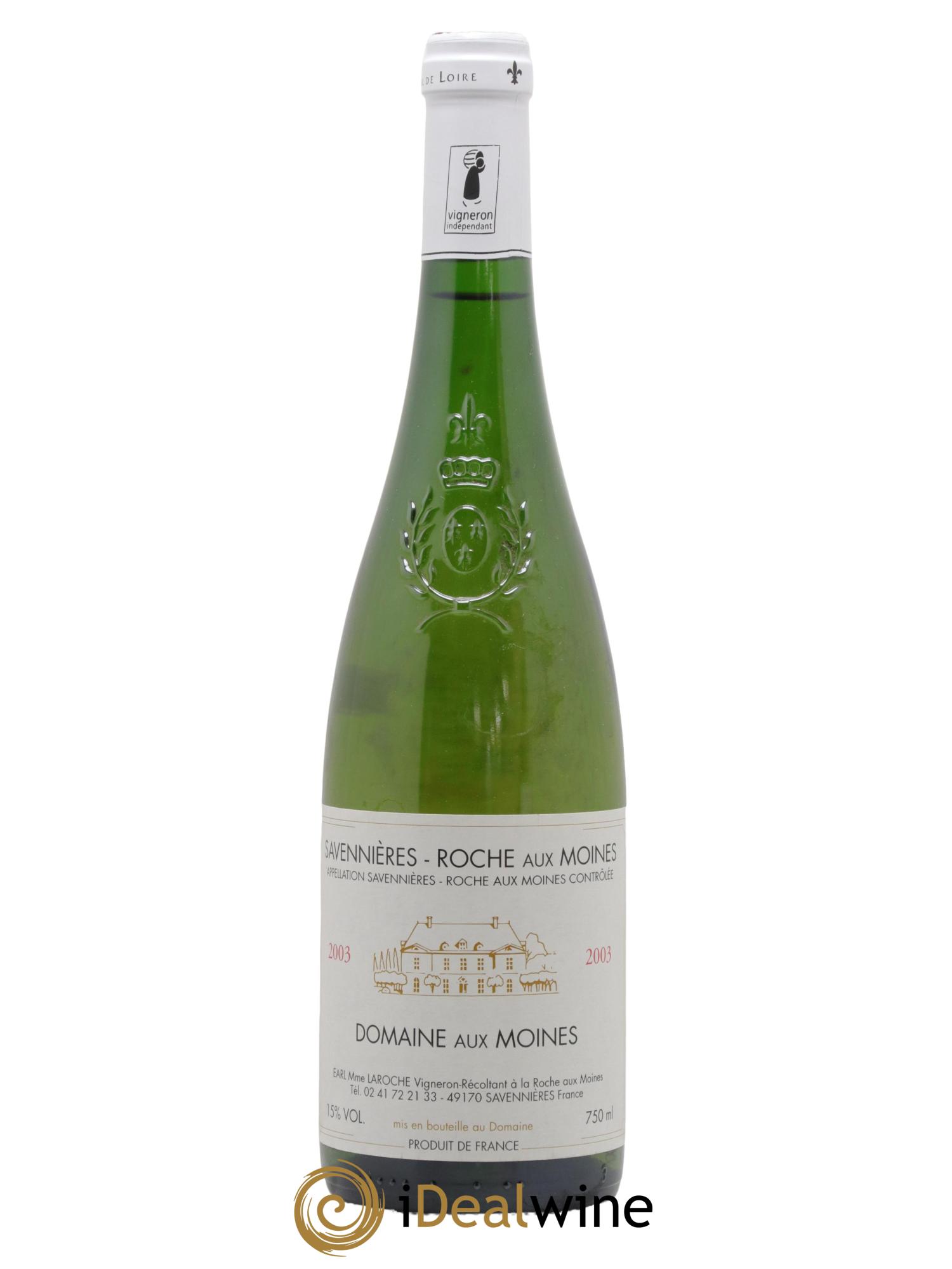 Savennières Roche aux Moines Domaine aux Moines 2003 - Lot de 1 bouteille - 0
