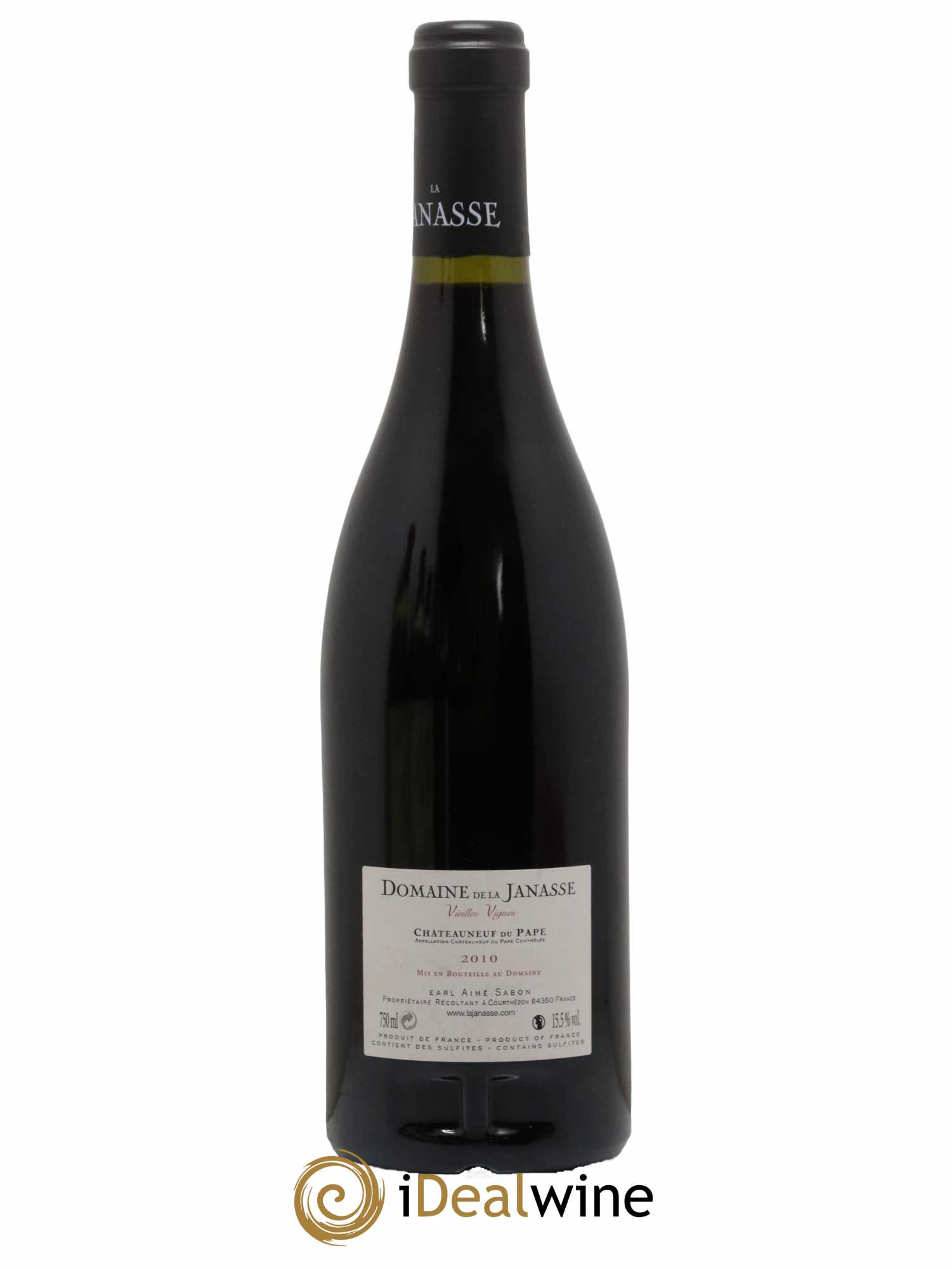 Châteauneuf-du-Pape Cuvée Vieilles Vignes La Janasse (Domaine de)  2010 - Lot of 1 bottle - 1