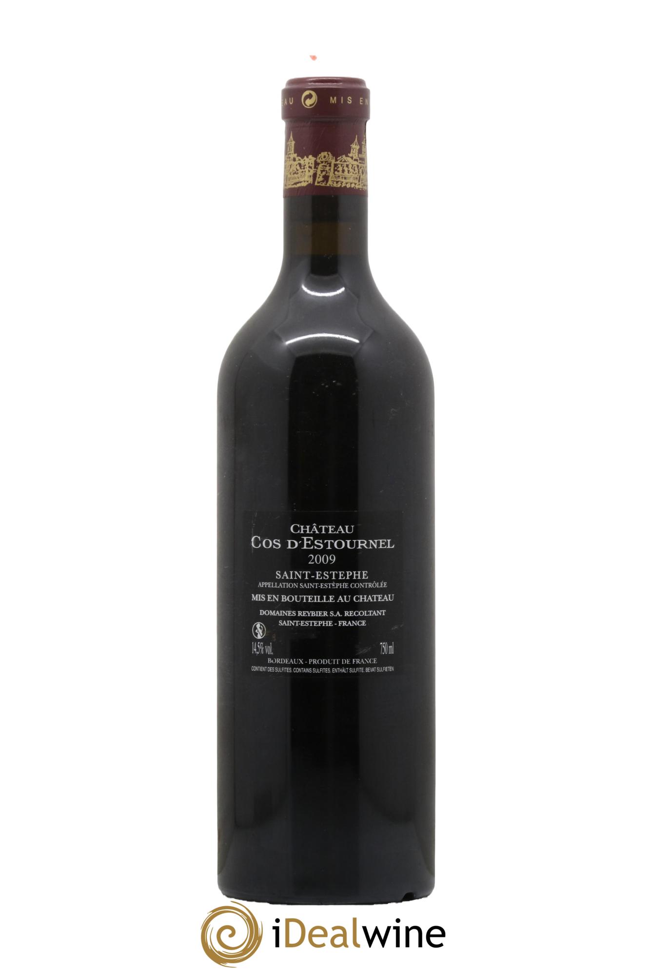 Cos d'Estournel 2ème Grand Cru Classé 2009 - Posten von 1 Flasche - 1