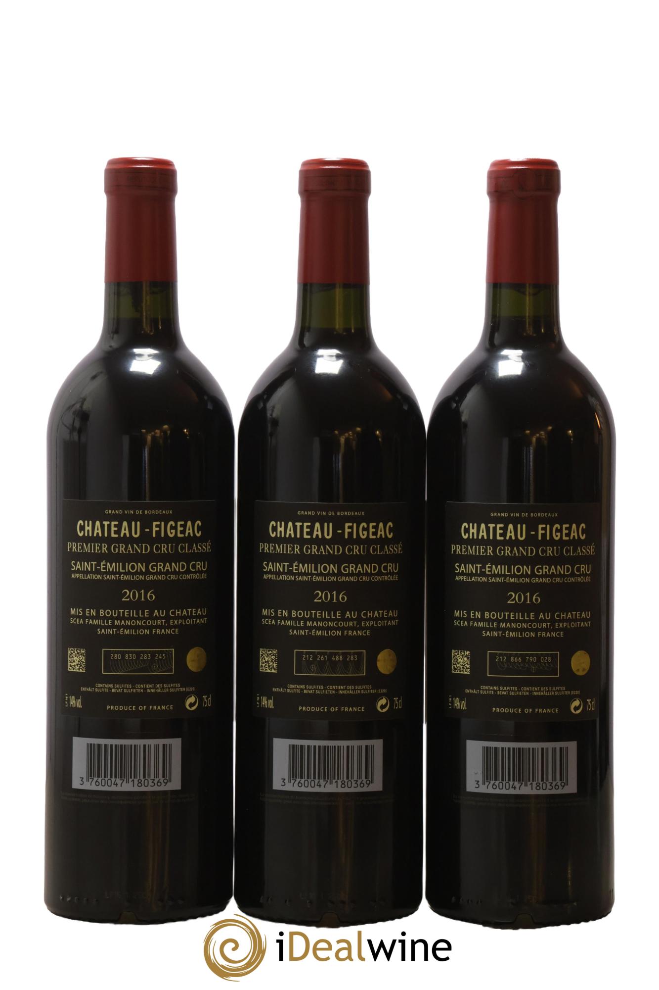 Château Figeac 1er Grand Cru Classé A 2016 - Lot de 6 bouteilles - 2
