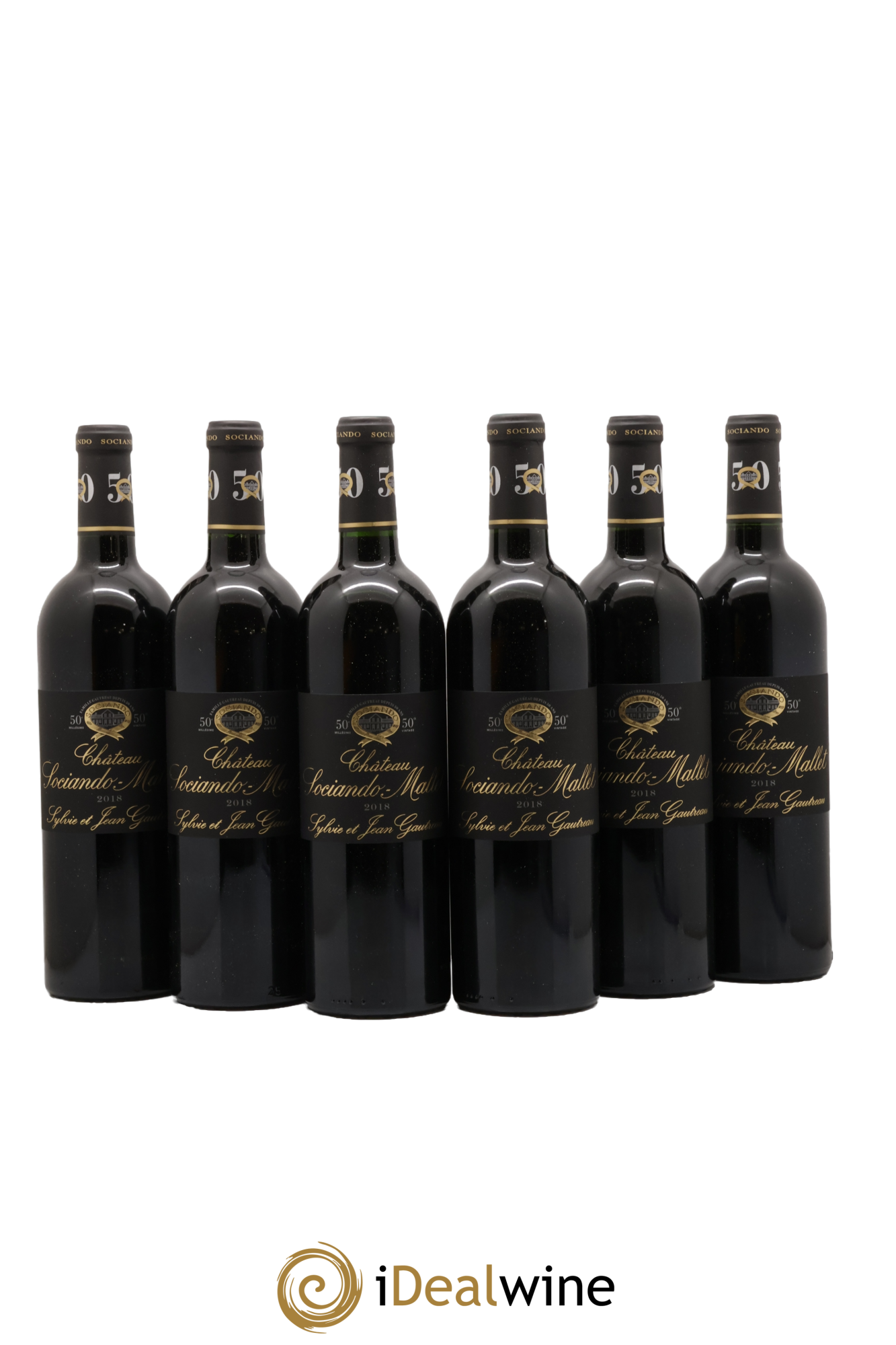 Château Sociando Mallet 2018 - Lot of 6 bottles - 0