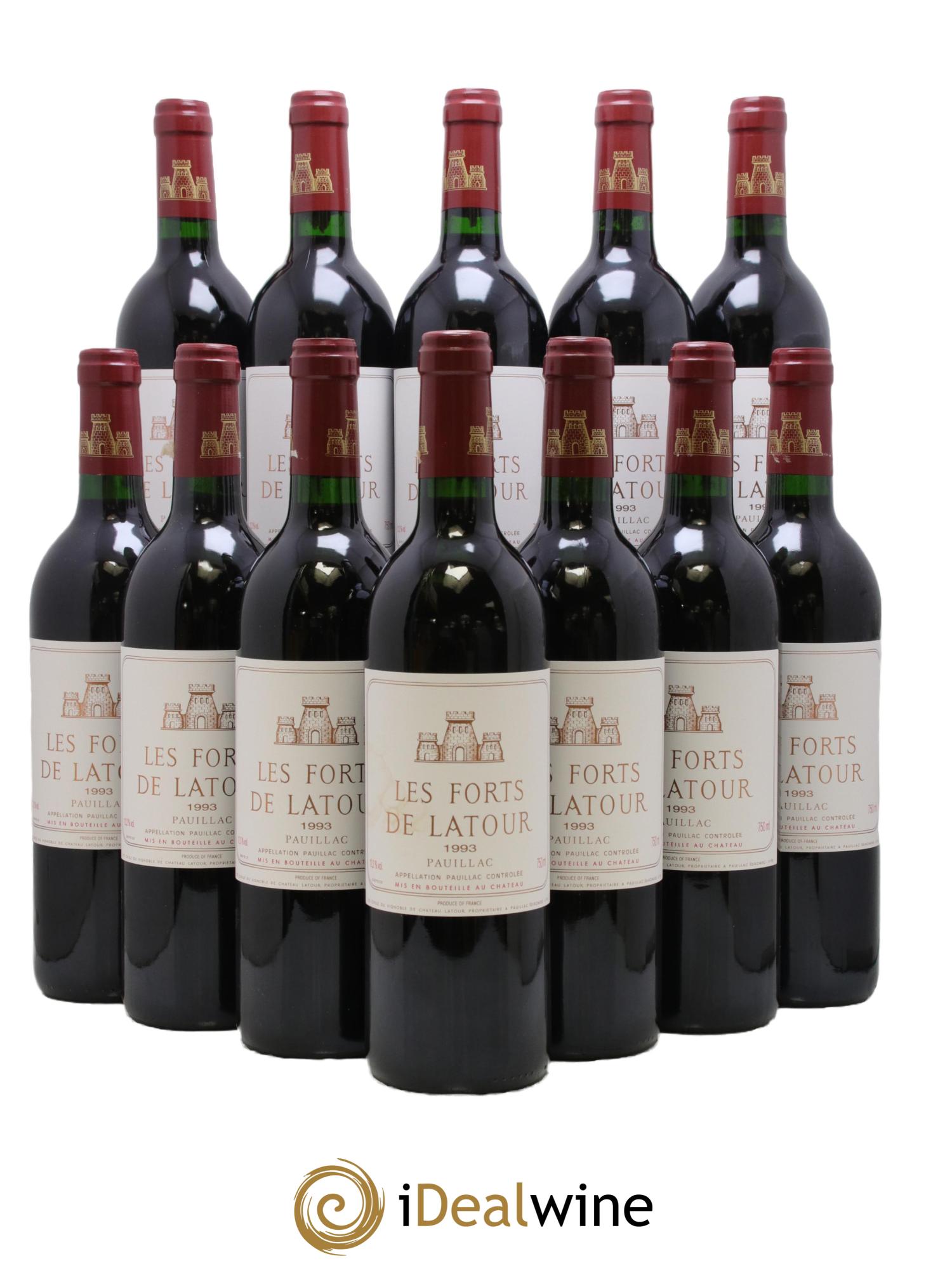 Les Forts de Latour Second Vin 1993 - Lot de 12 bouteilles - 0