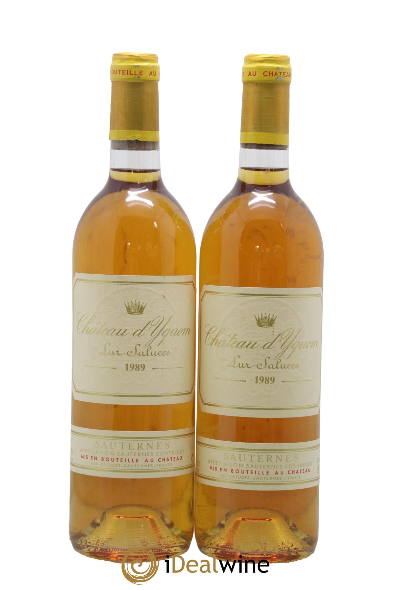 Château d' Yquem 1er Cru Classé Supérieur 1989 - Lot de 2 bouteilles - 0