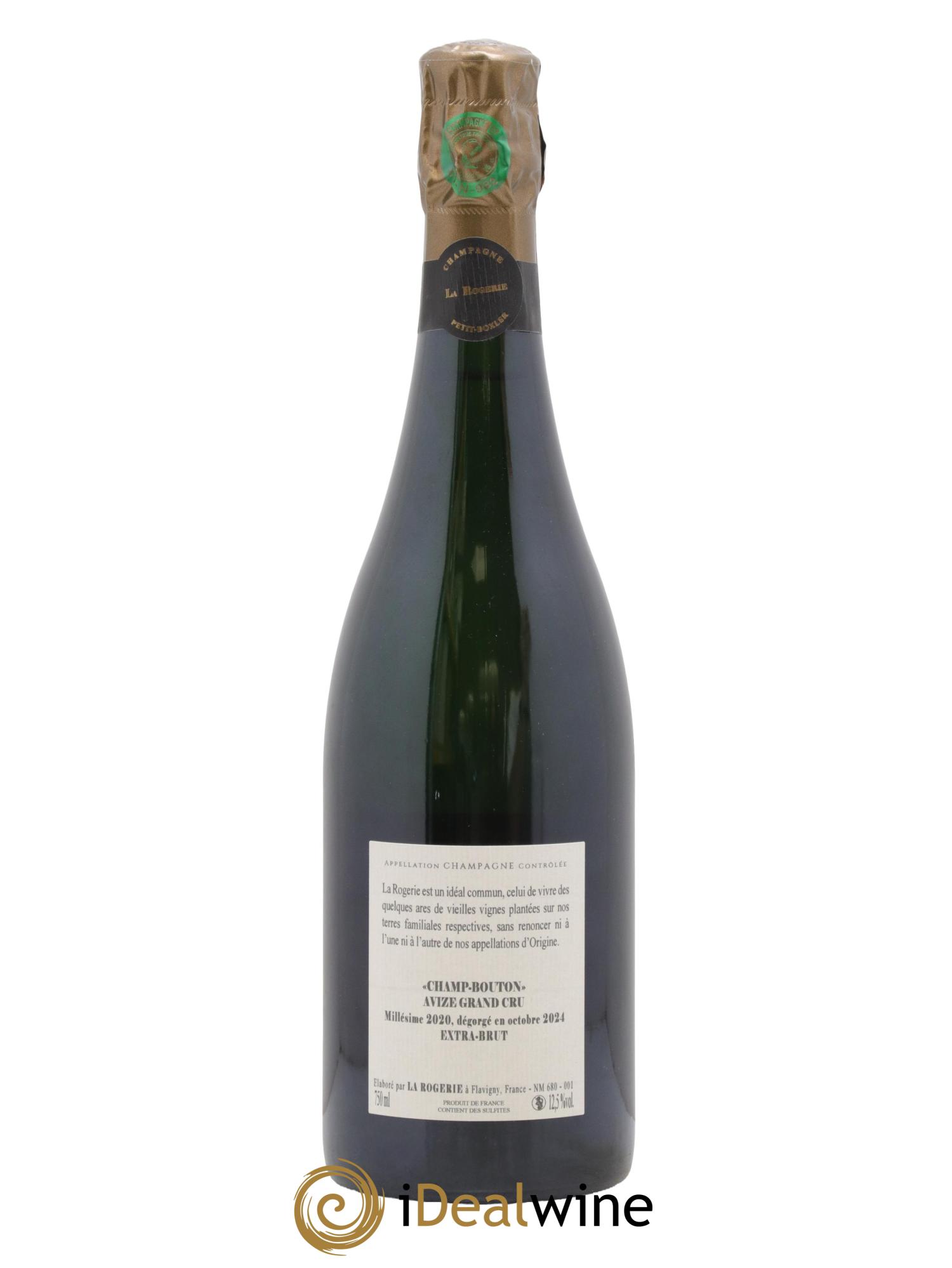 Champagne Champ bouton La rogerie 2020 - Lot de 1 bouteille - 1