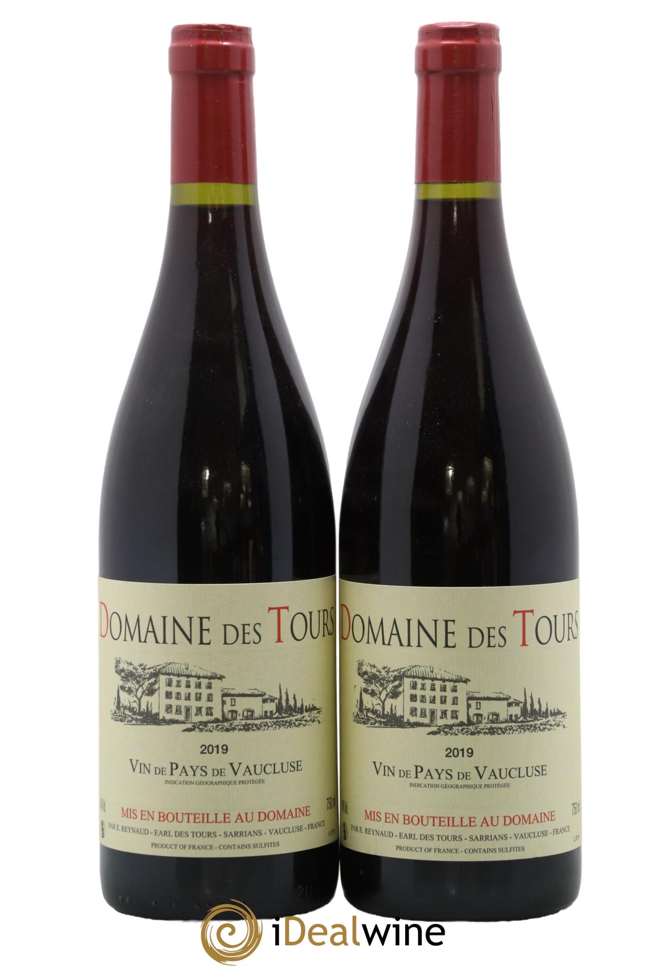 Vaucluse (Vin de Pays de Vaucluse) Domaine des Tours Emmanuel Reynaud 2019 - Lot de 2 bouteilles - 0