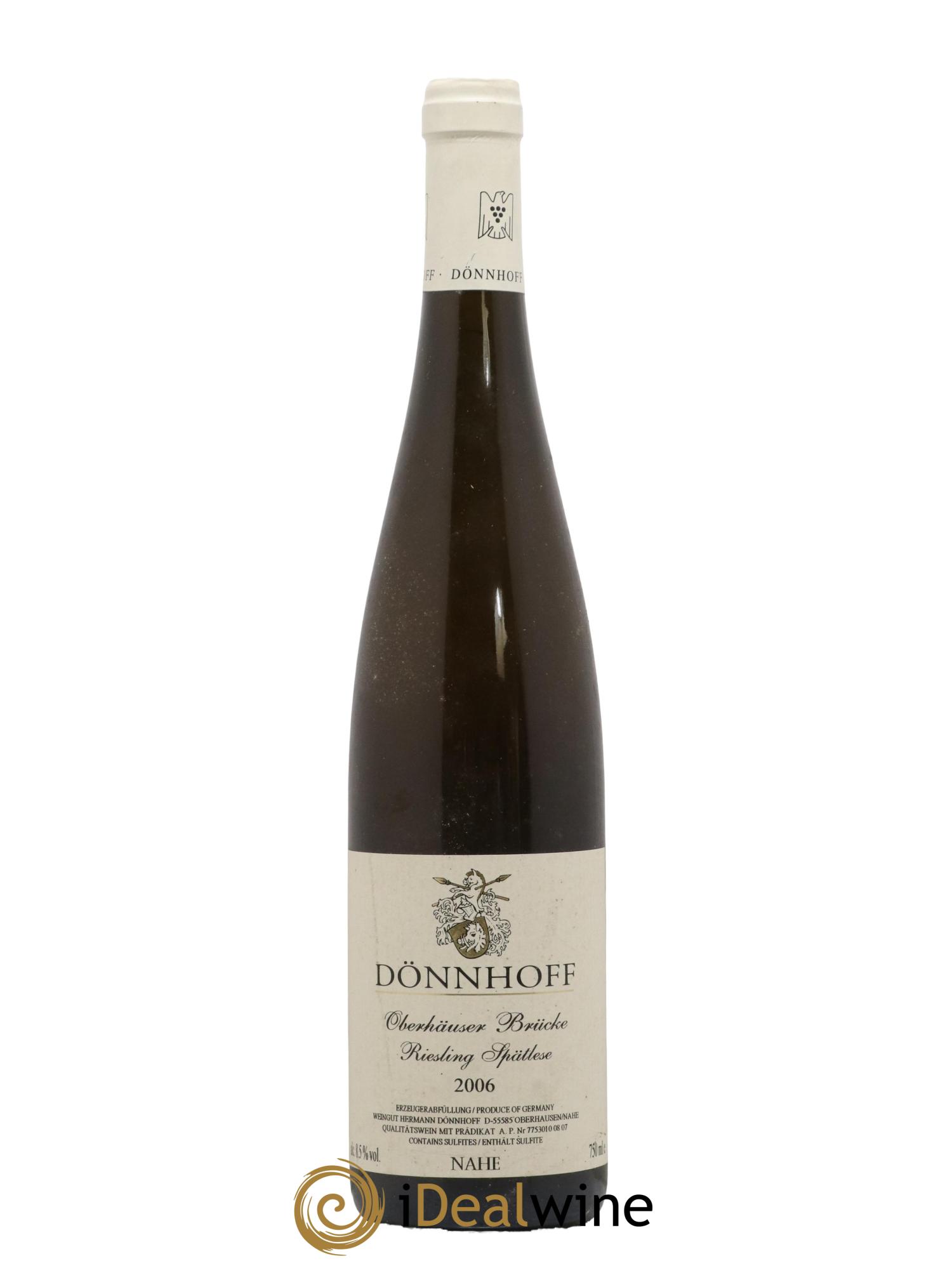 Allemagne Nahe Riesling Oberhauser Brucke Spatlese Donnhoff 2006 - Lot de 1 bouteille - 0