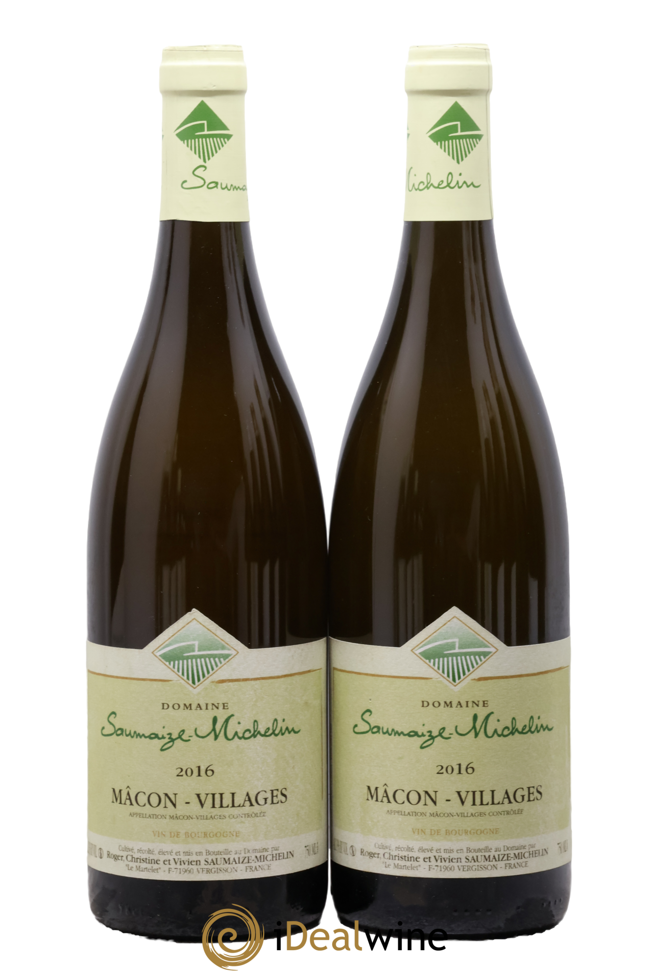Mâcon-Villages Saumaize Michelin 2016 - Lote de 2 botellas - 0