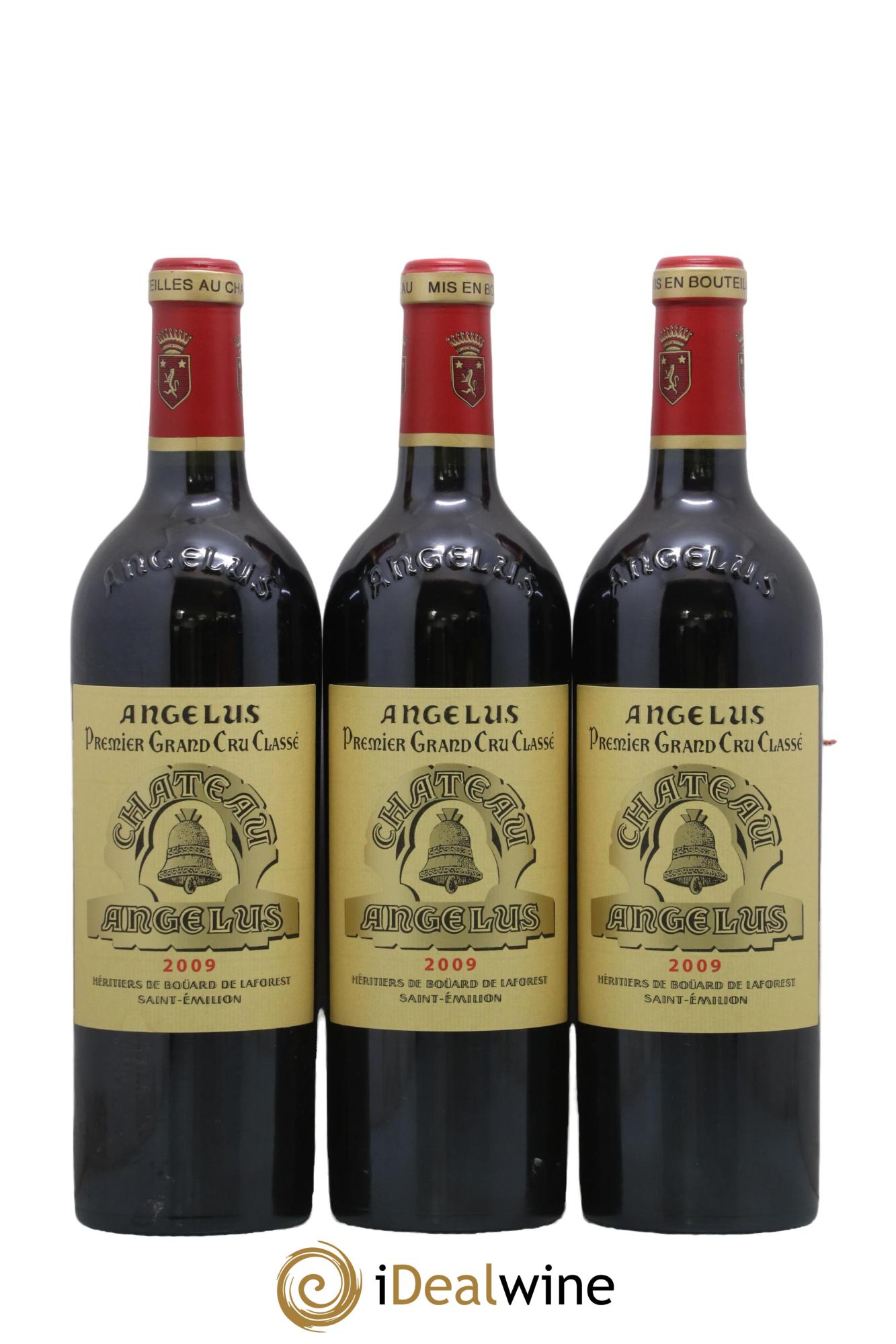 Château Angélus 1er Grand Cru Classé A 2009 - Posten von 3 Flaschen - 0